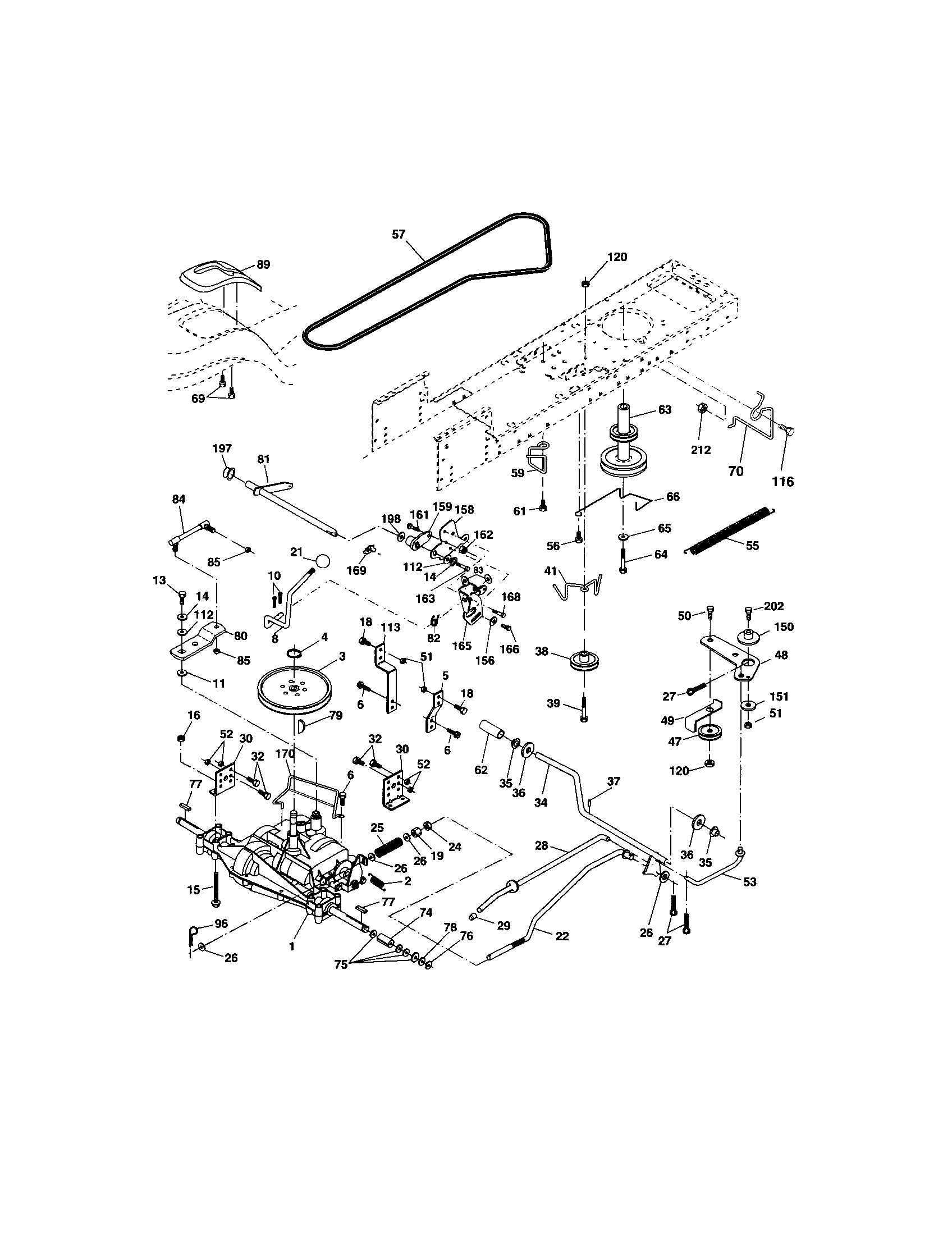 Craftsman 917273398 ground drive diagram