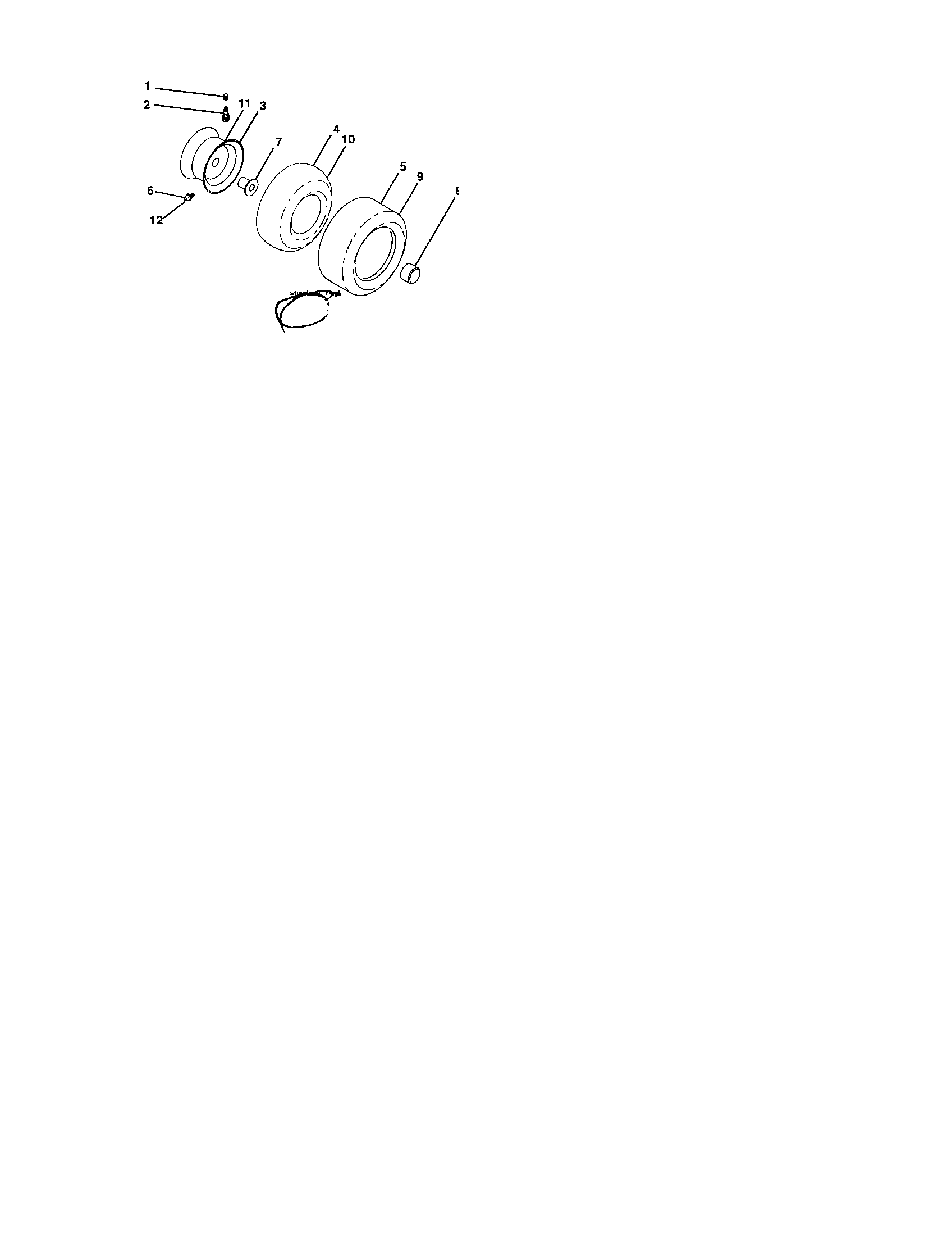 Craftsman 917276052 wheels and tires diagram