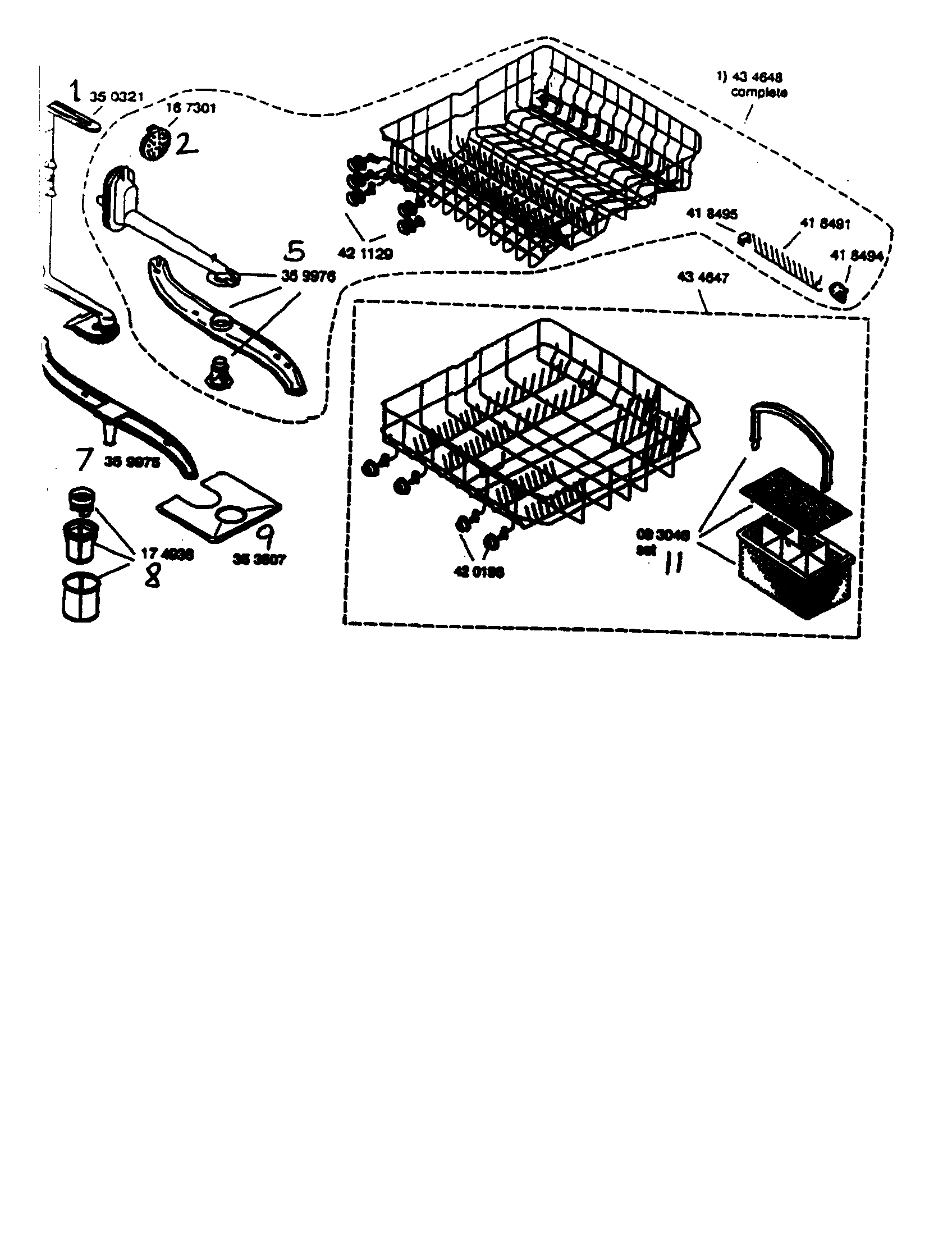 Bosch SHU66E05UC/14 racks/basket diagram