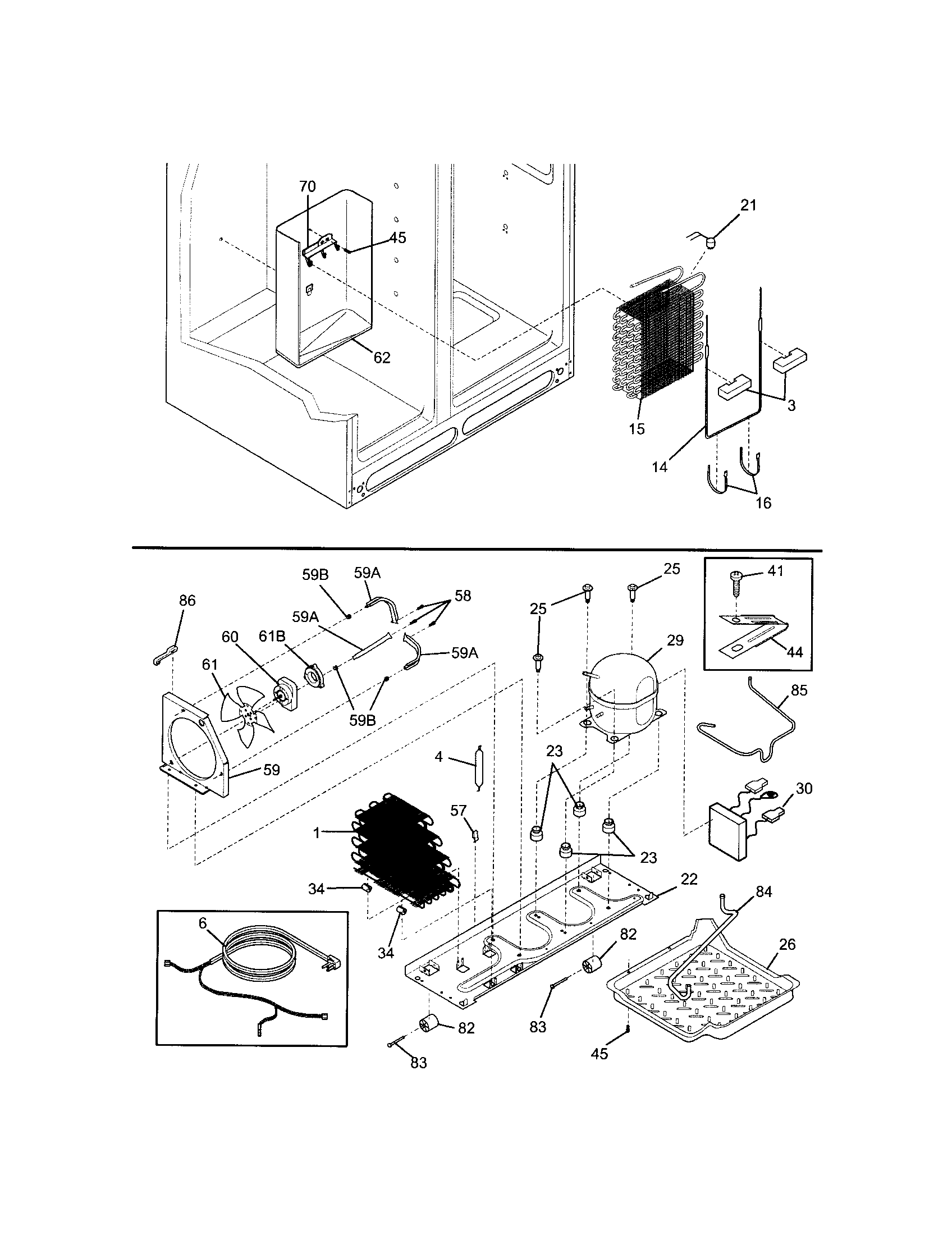 Frigidaire GHSC239DW1 system diagram