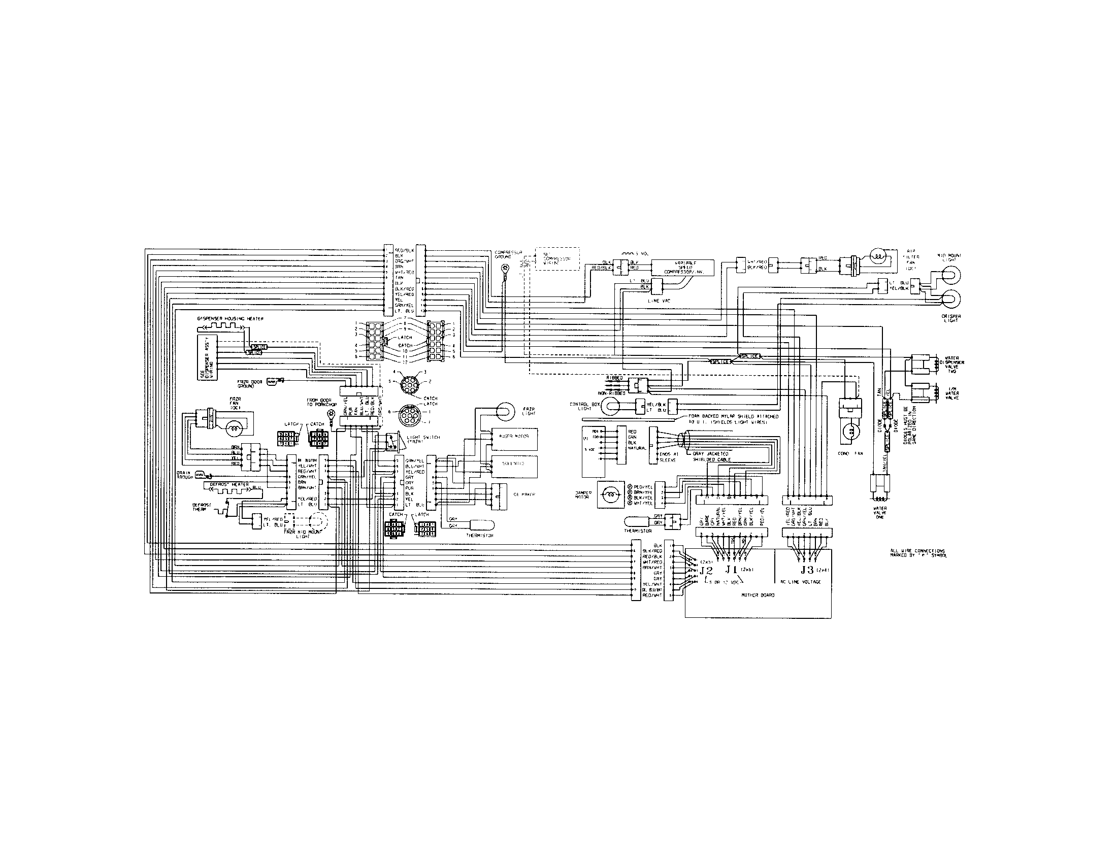 Frigidaire GHSC239DW1 wiring schematic diagram
