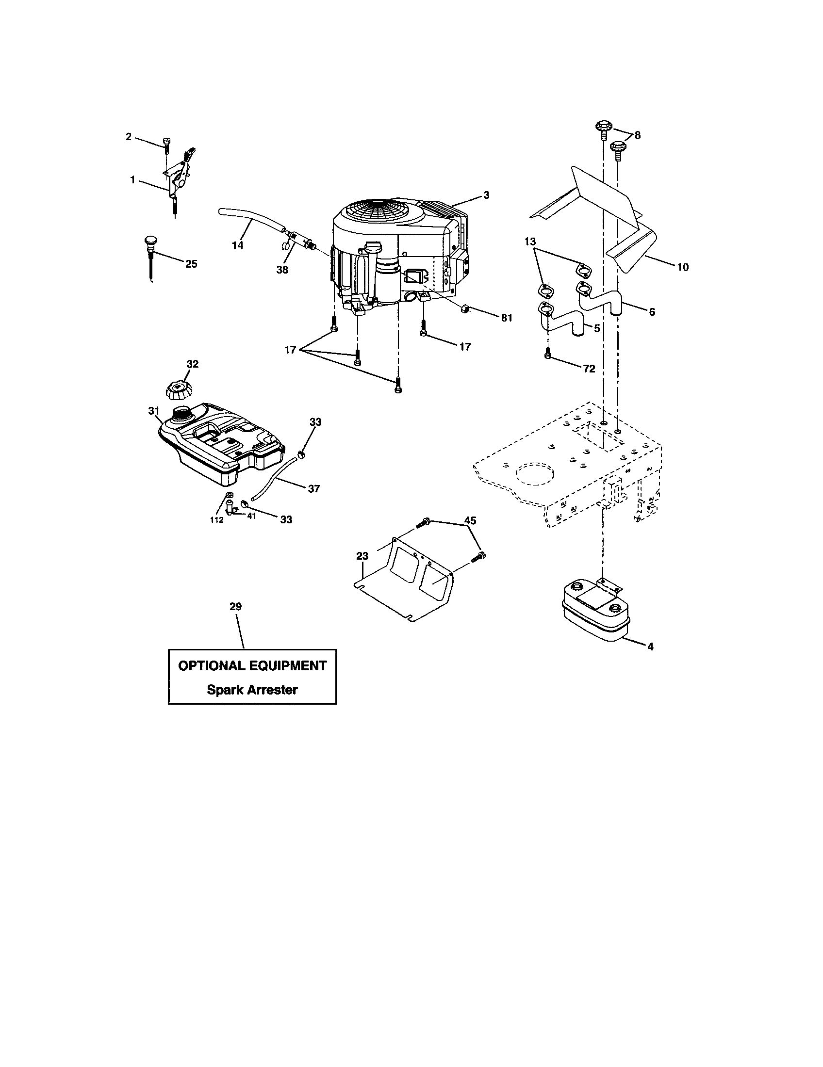 Craftsman 917274032 engine diagram