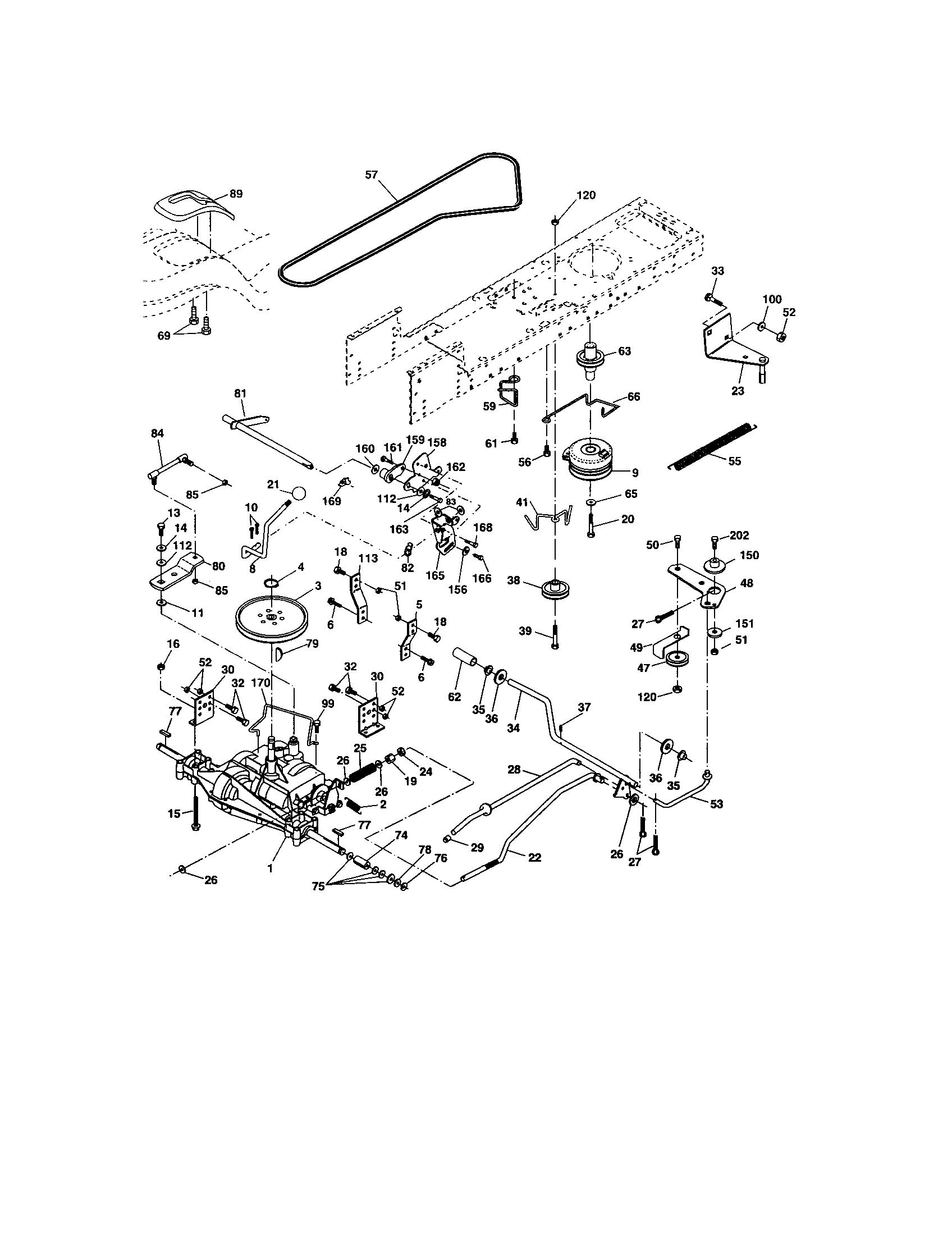 Craftsman 917273639 ground drive diagram