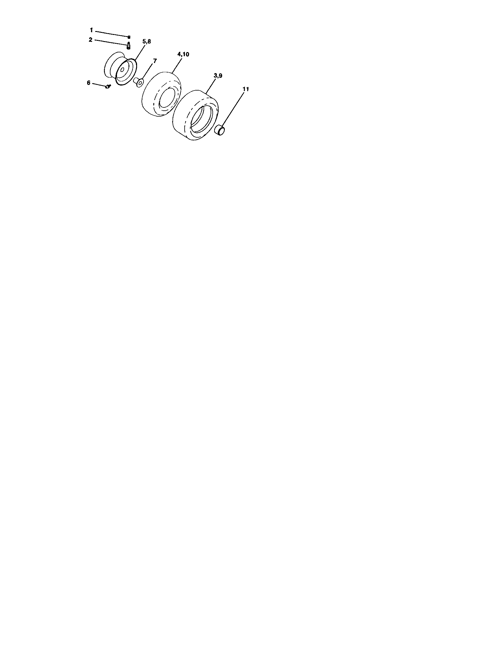 Craftsman 917273639 wheels and tires diagram