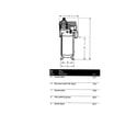 Campbell Hausfeld CI071080VMS overall width/height/tank outlet diagram