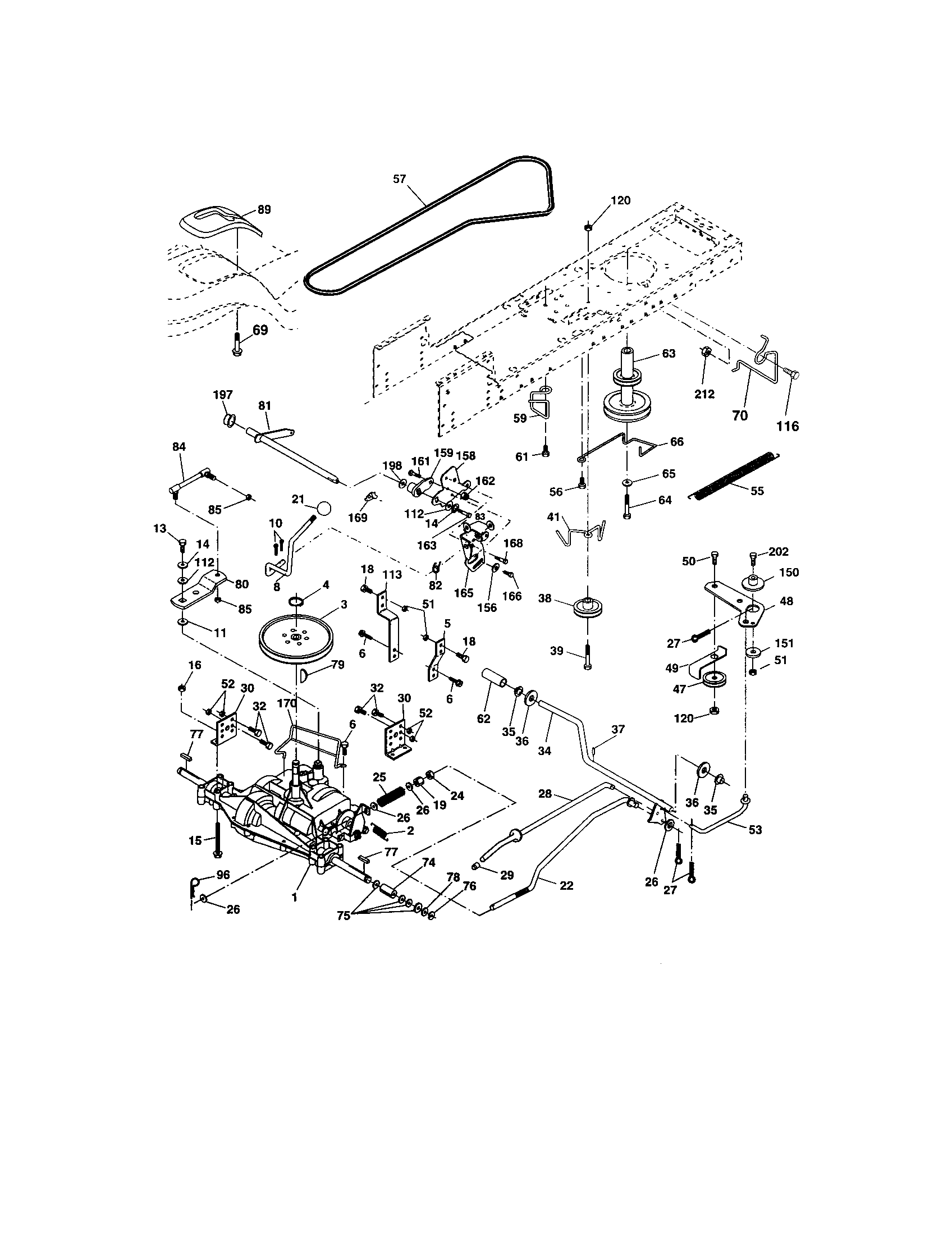Craftsman 917273758 ground drive diagram