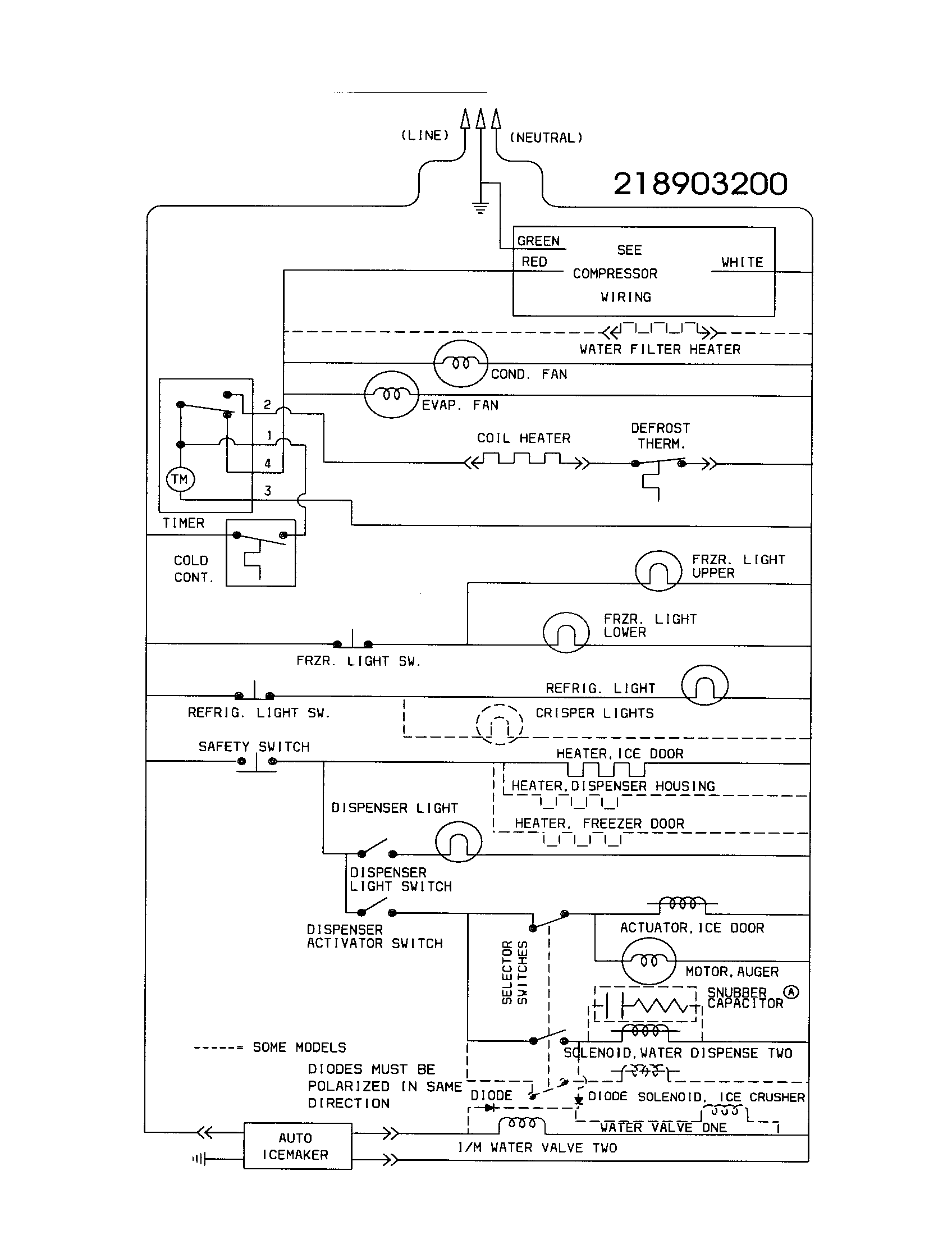 Frigidaire FRS26ZTHD4 wiring schematic diagram