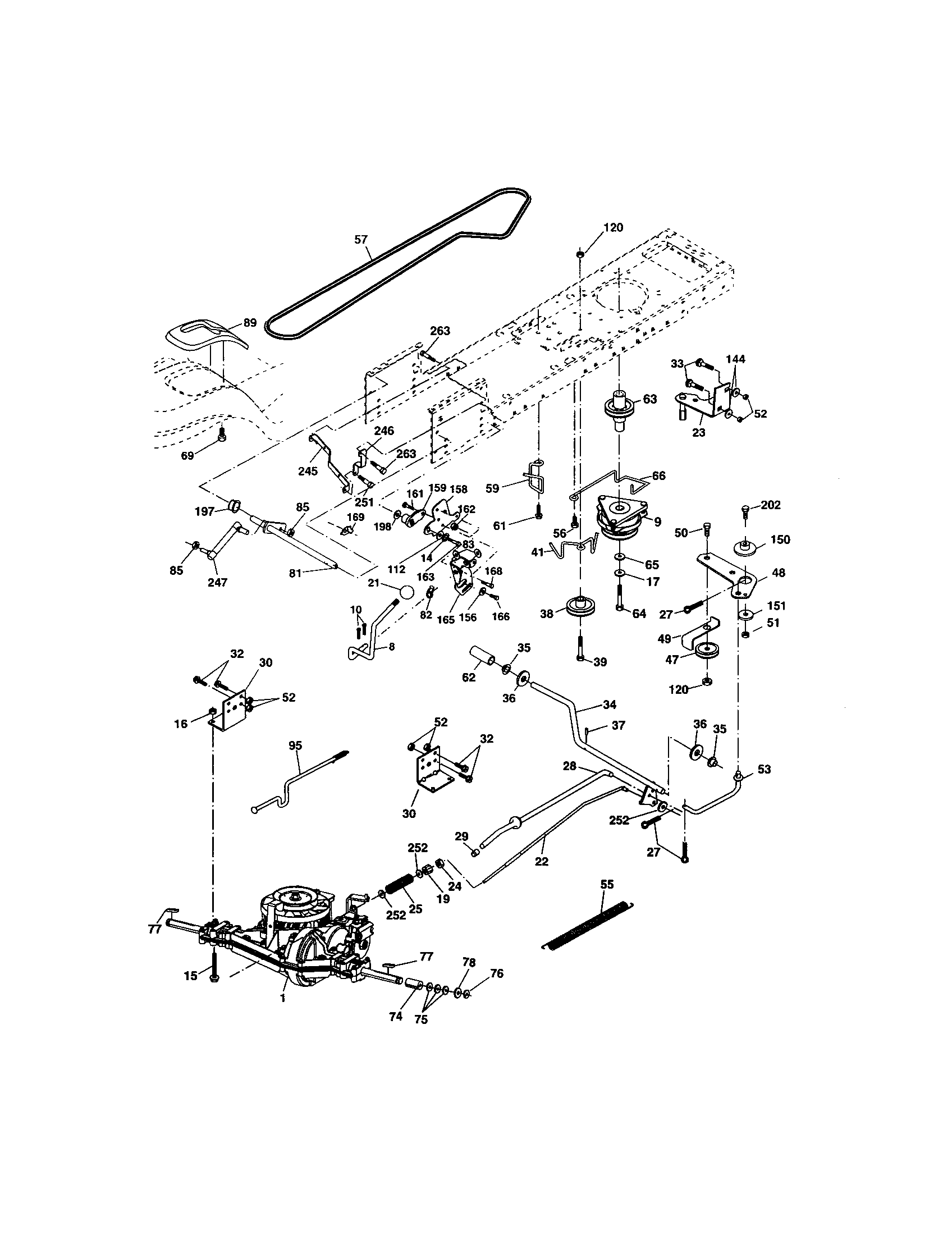 Craftsman 9172736405 ground drive diagram