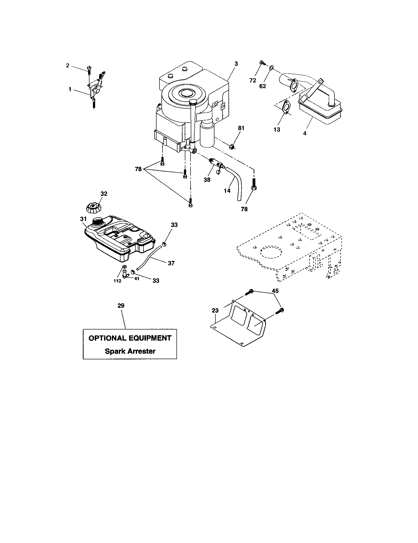 Craftsman 9172736405 engine diagram
