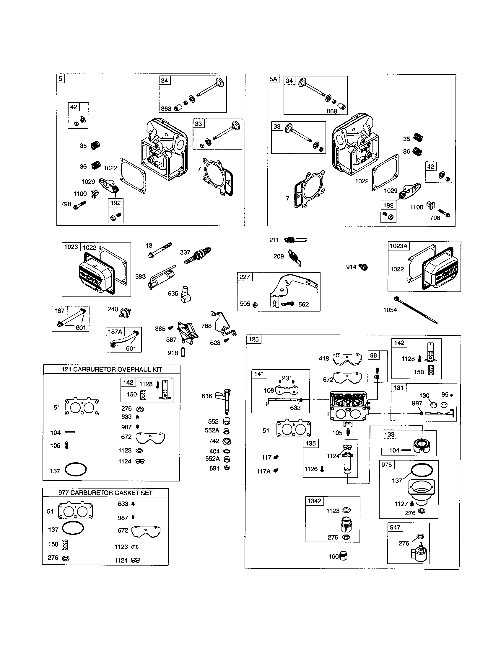 Craftsman 917276070 carburetor/cylinder-head diagram