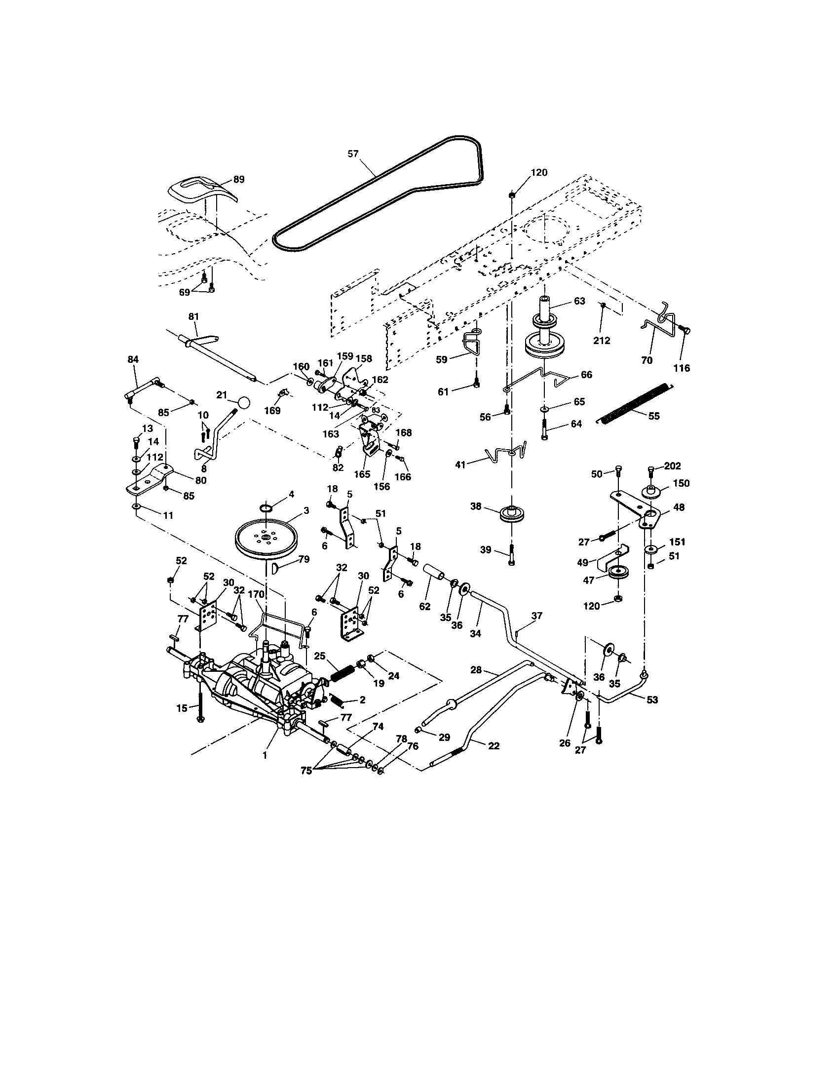 Craftsman 917273352 ground drive diagram