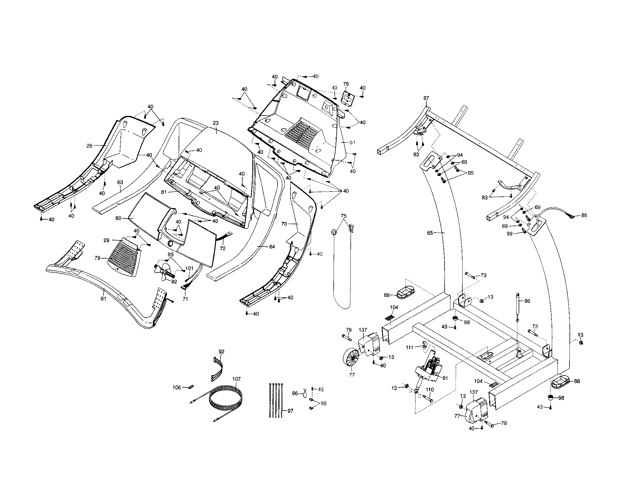Image IMTL715040 console base/upright base diagram