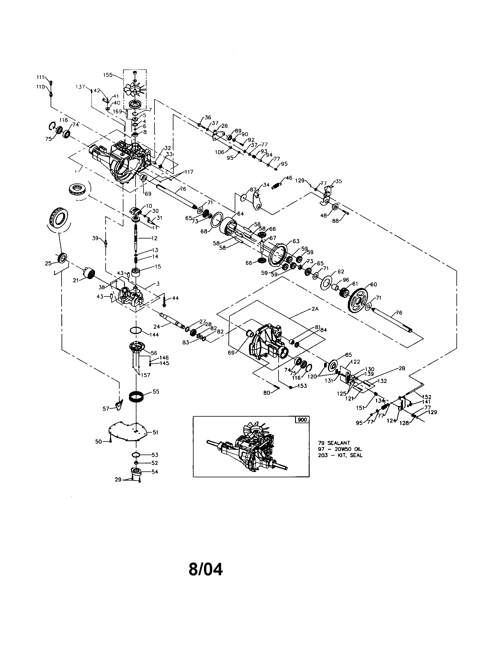Craftsman 917276340 hydro gear transaxle diagram