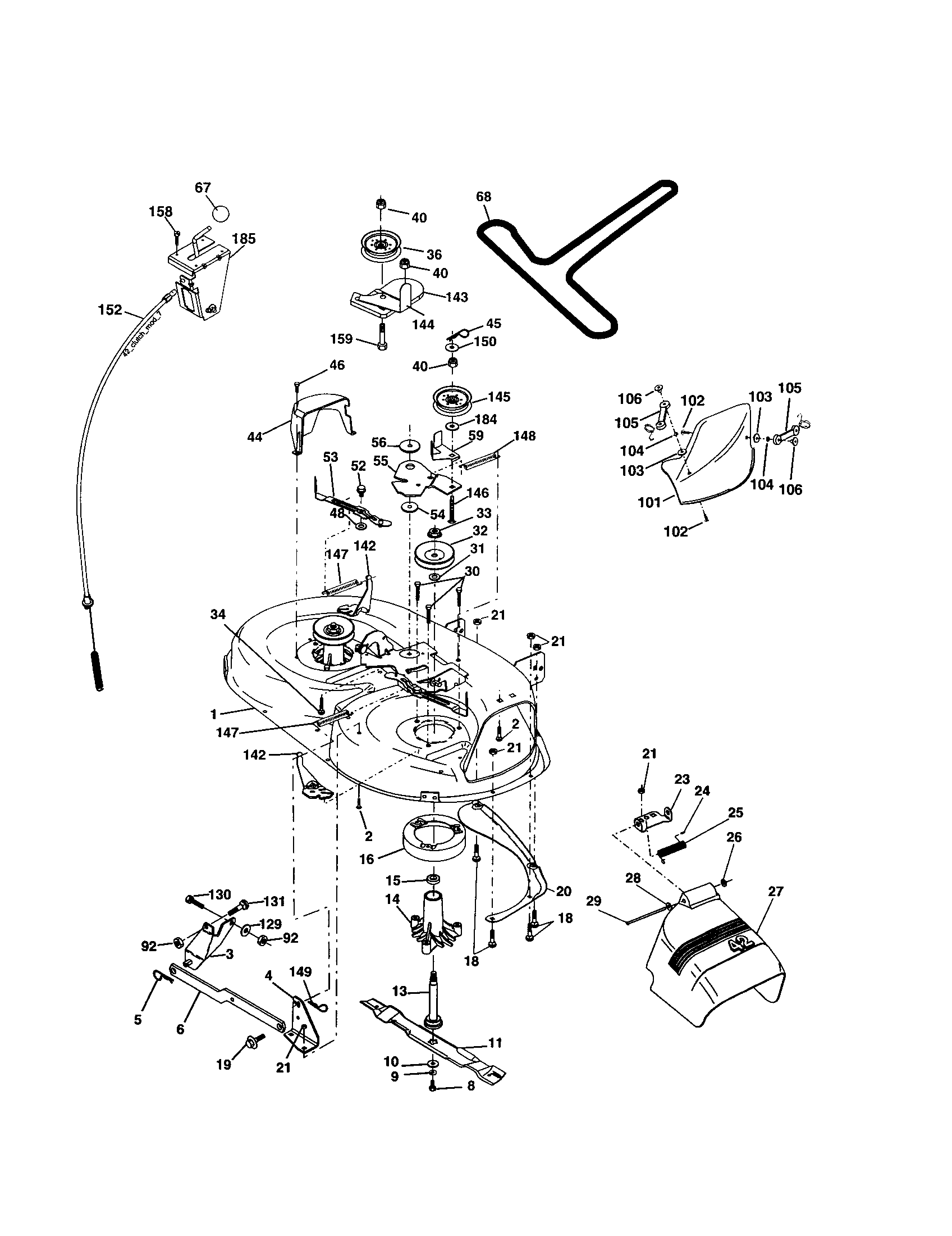 Craftsman 917277422 mower diagram