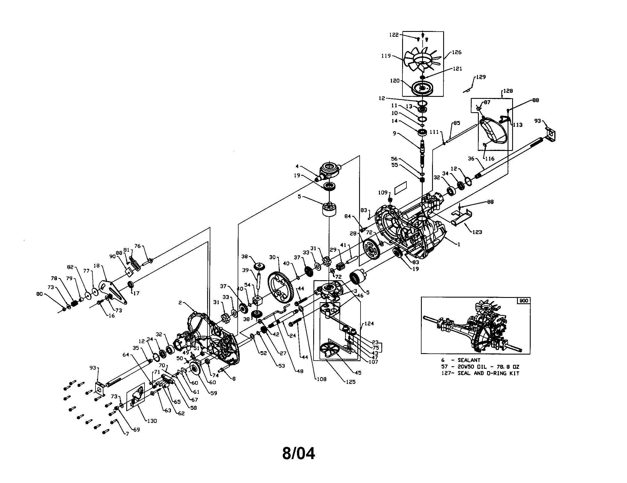 Craftsman 917277320 hydro-gear transaxle 322-0510 diagram