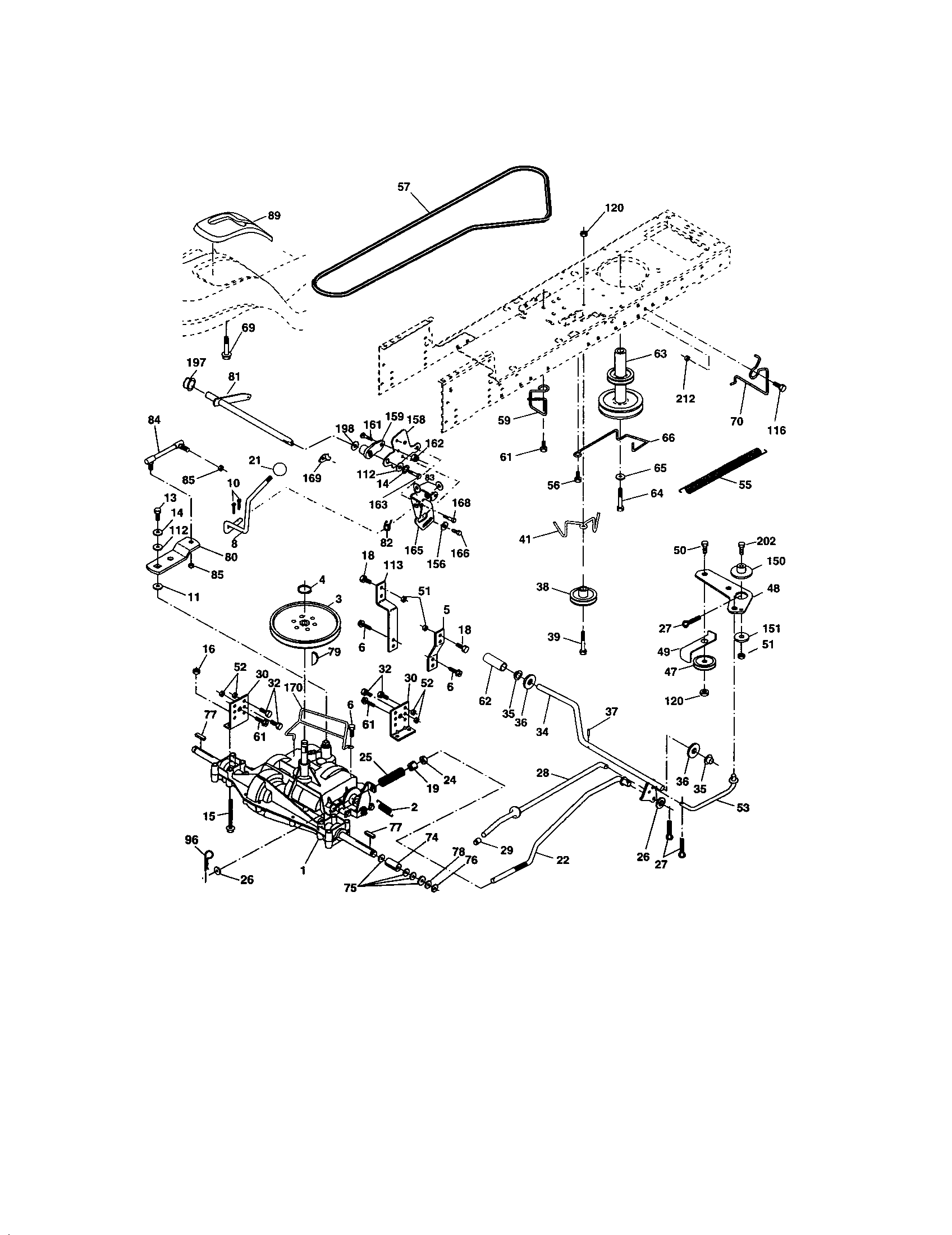 Craftsman 917273374 ground drive diagram