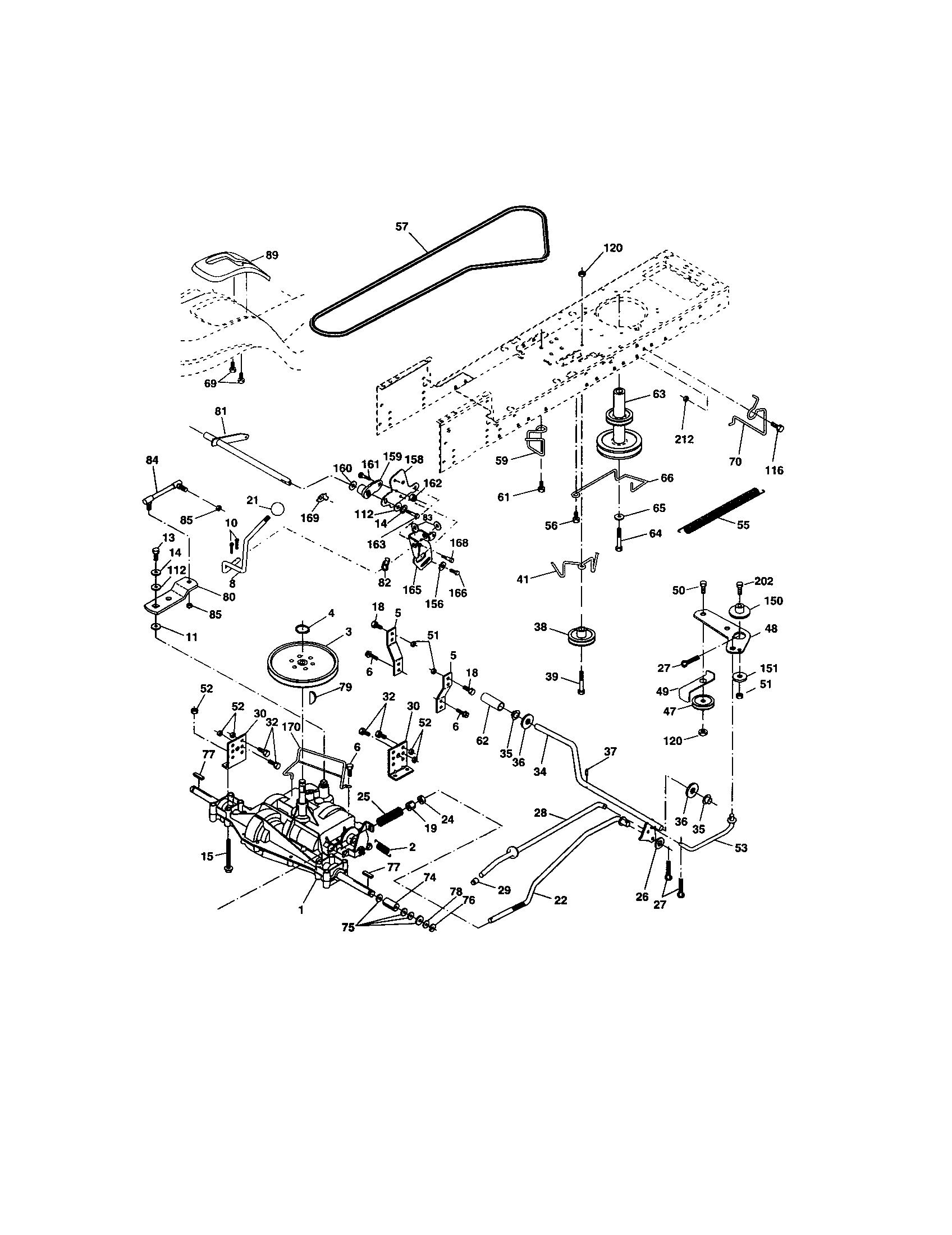 Craftsman 917273399 ground drive diagram