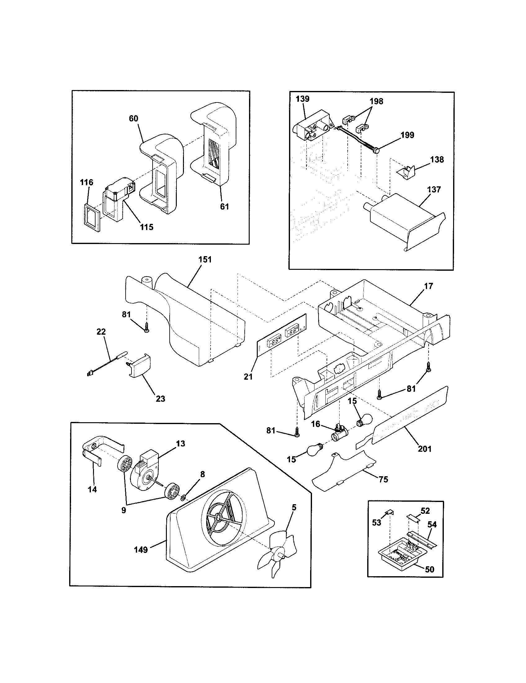 Frigidaire FSC23BBDSB1 controls diagram
