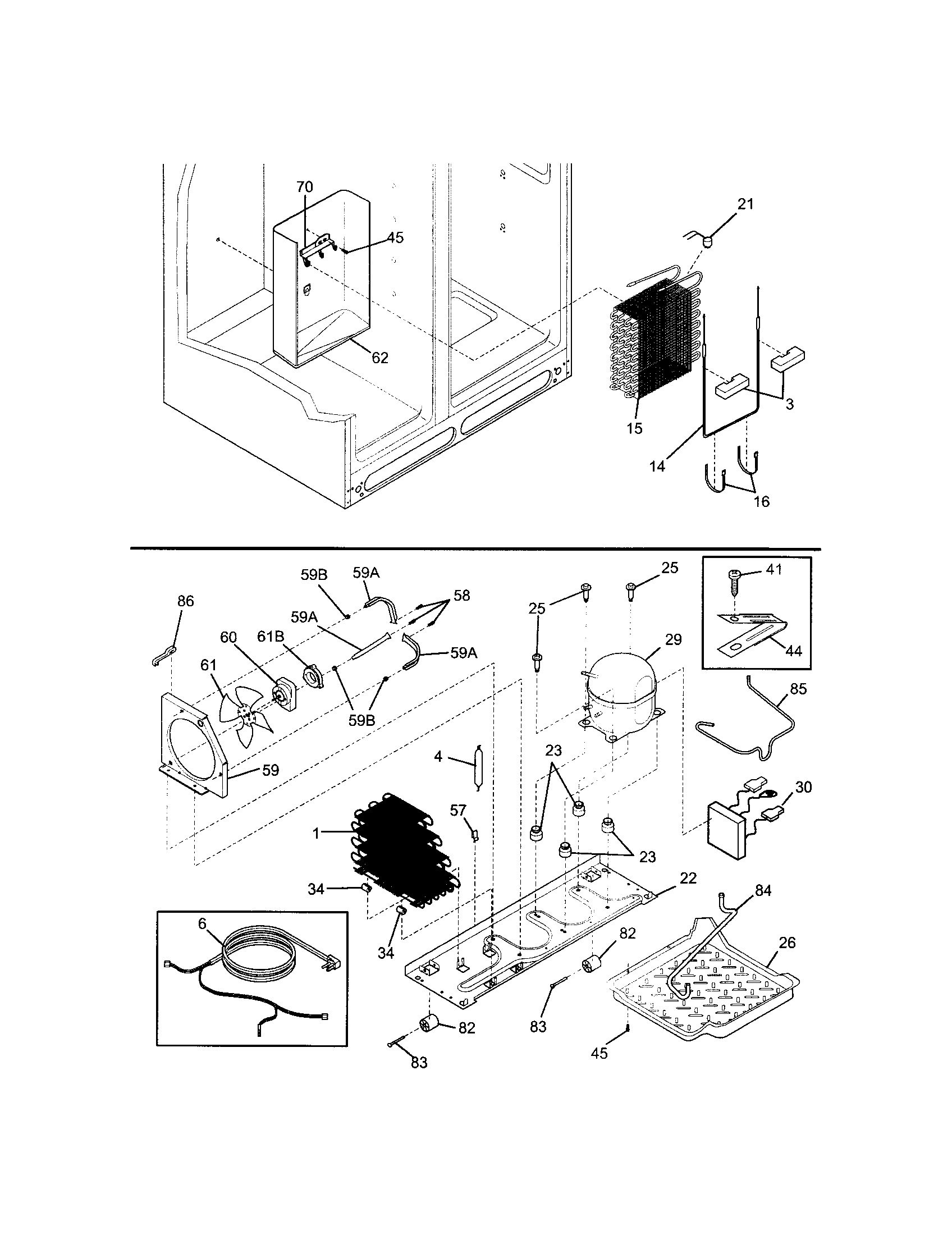 Frigidaire FSC23BBDSB1 system diagram