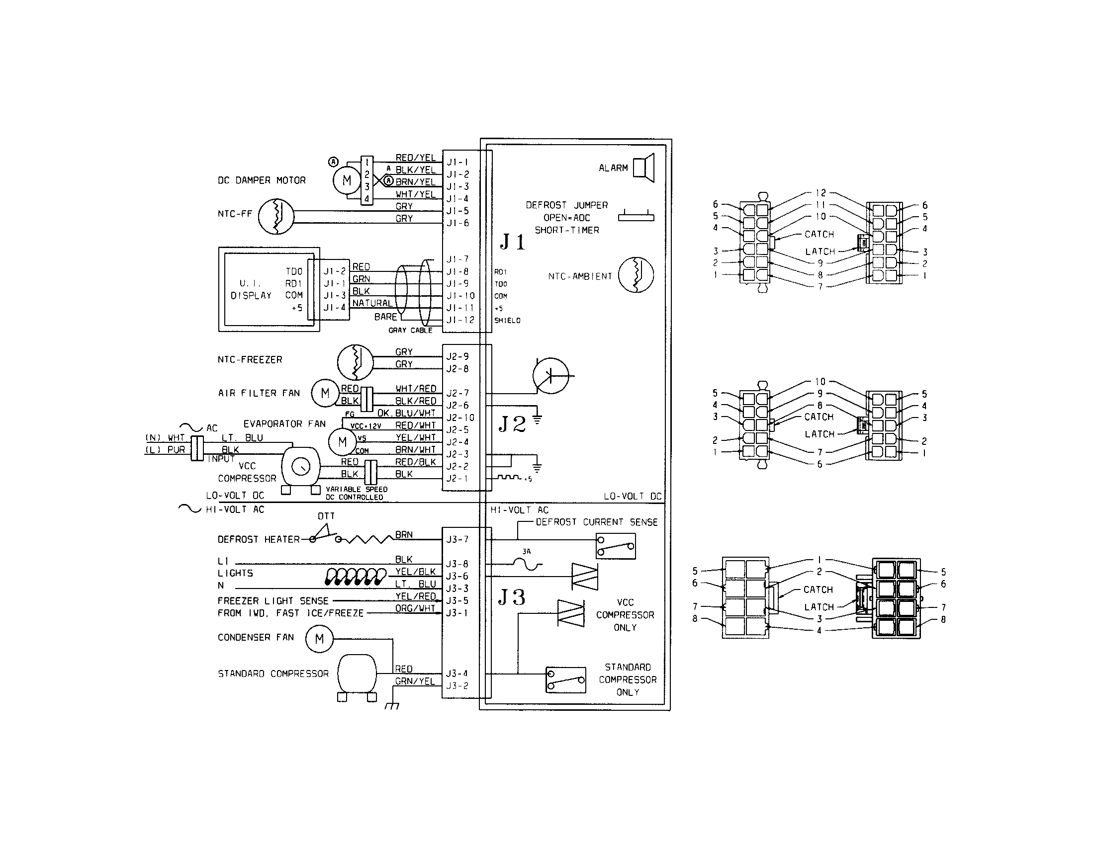 Frigidaire FSC23BBDSB1 wiring schematic diagram