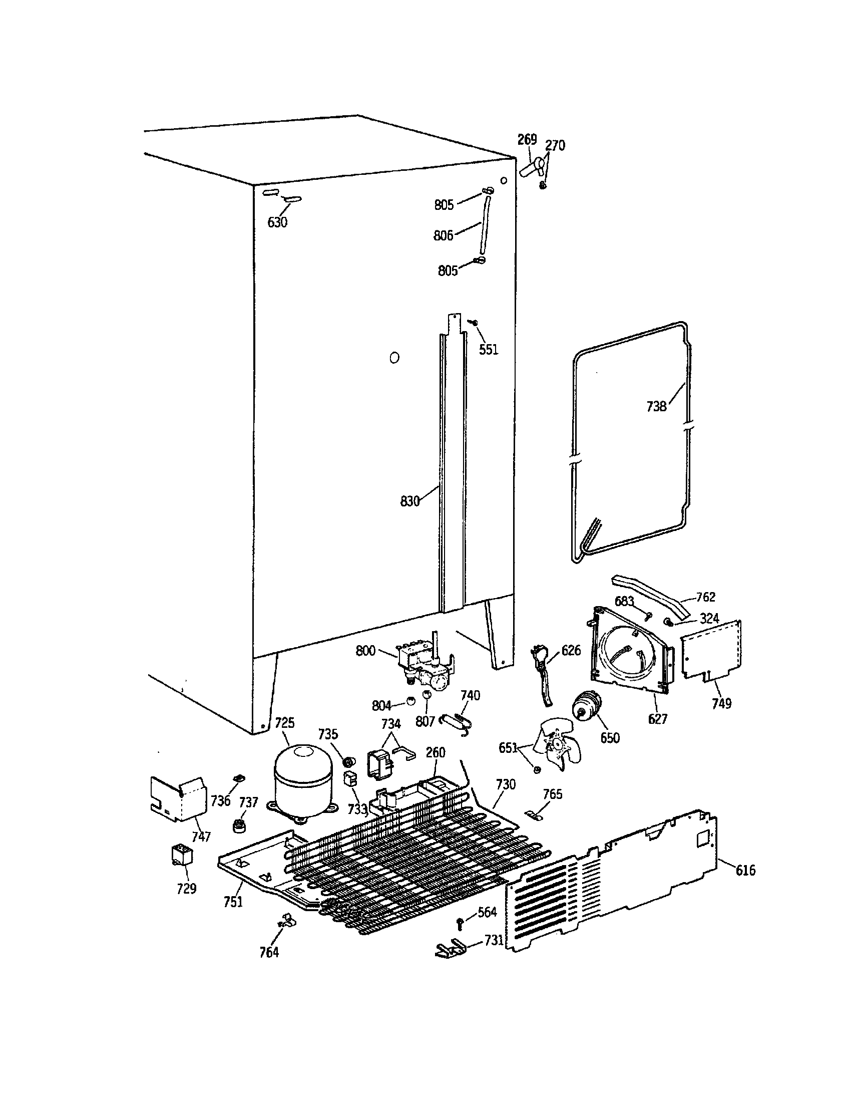 GE TPH21PBSAWW unit diagram