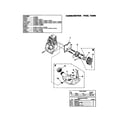 Homelite UT20826R carburetor/fuel tank diagram