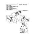 Homelite UT20826R muffler/air cleaner diagram
