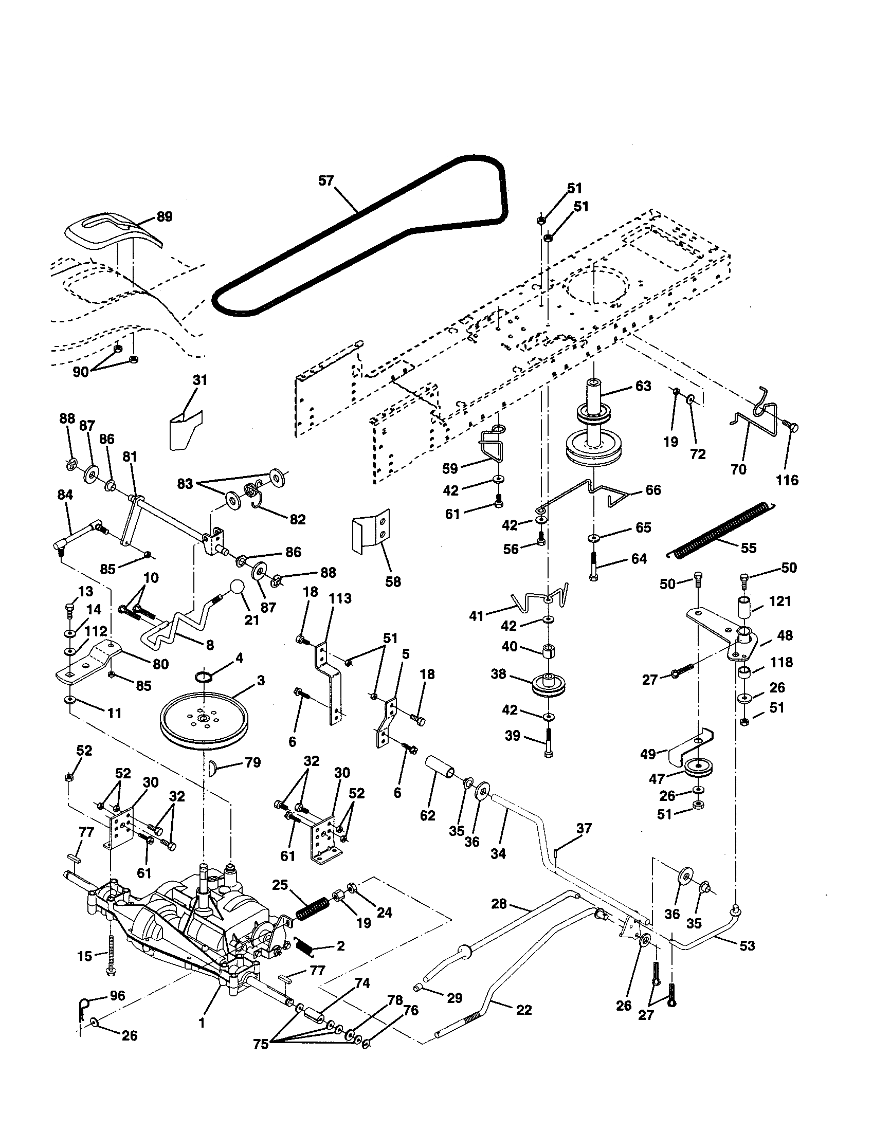 Craftsman 917259561 drive diagram