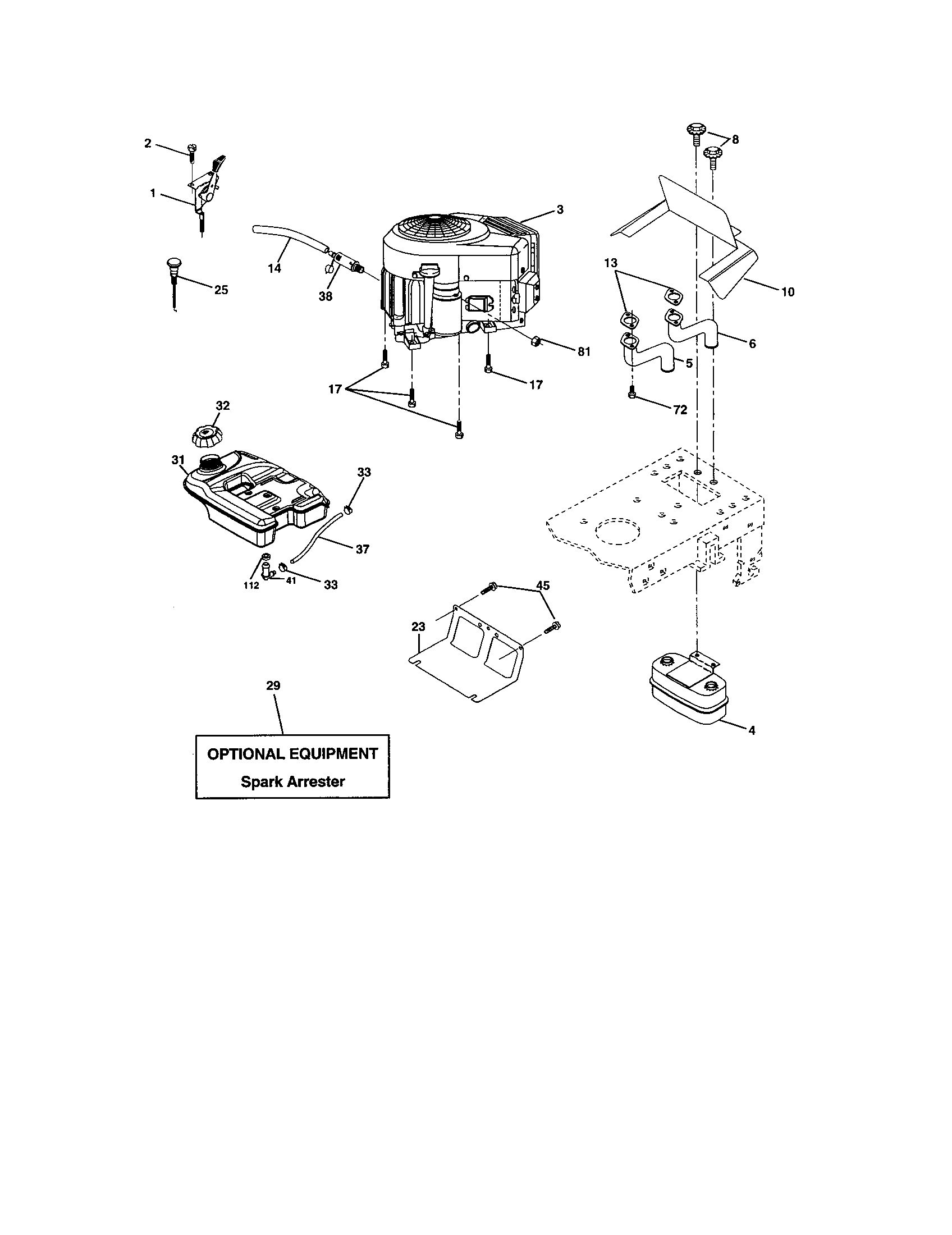 Craftsman 917274041 engine diagram