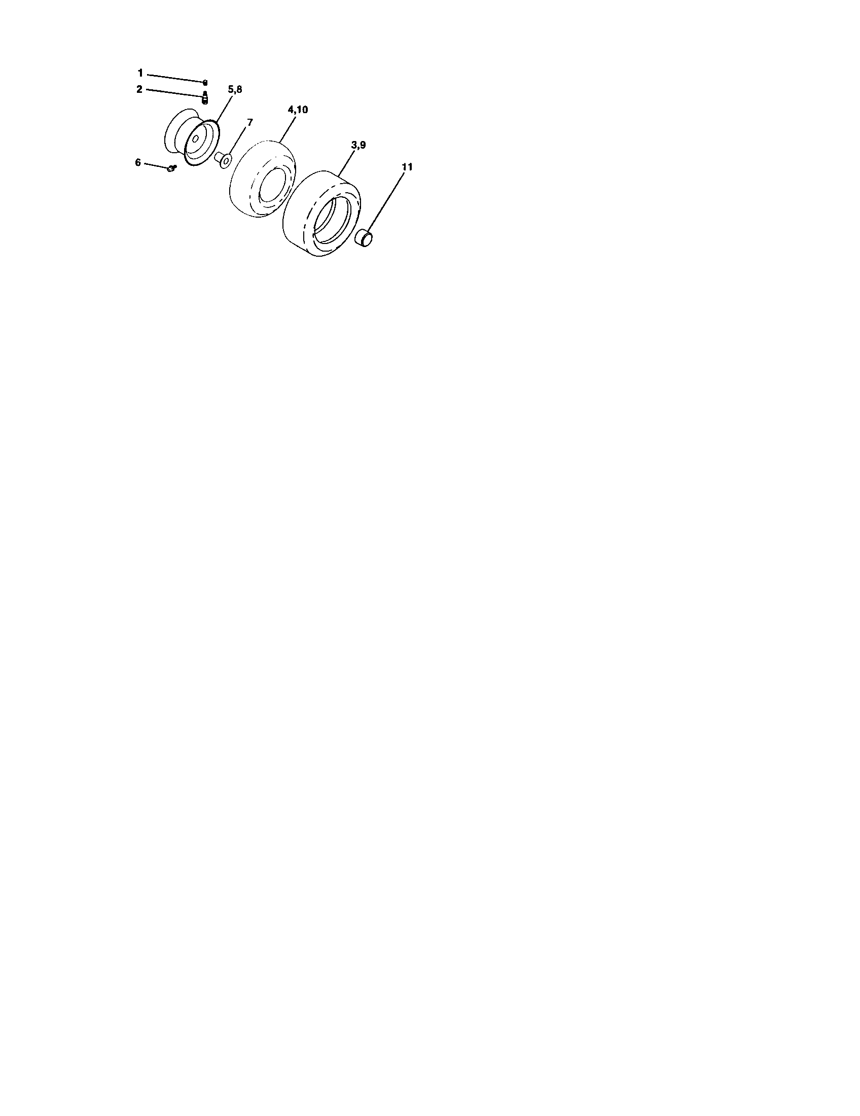 Craftsman 917274041 wheels and tires diagram