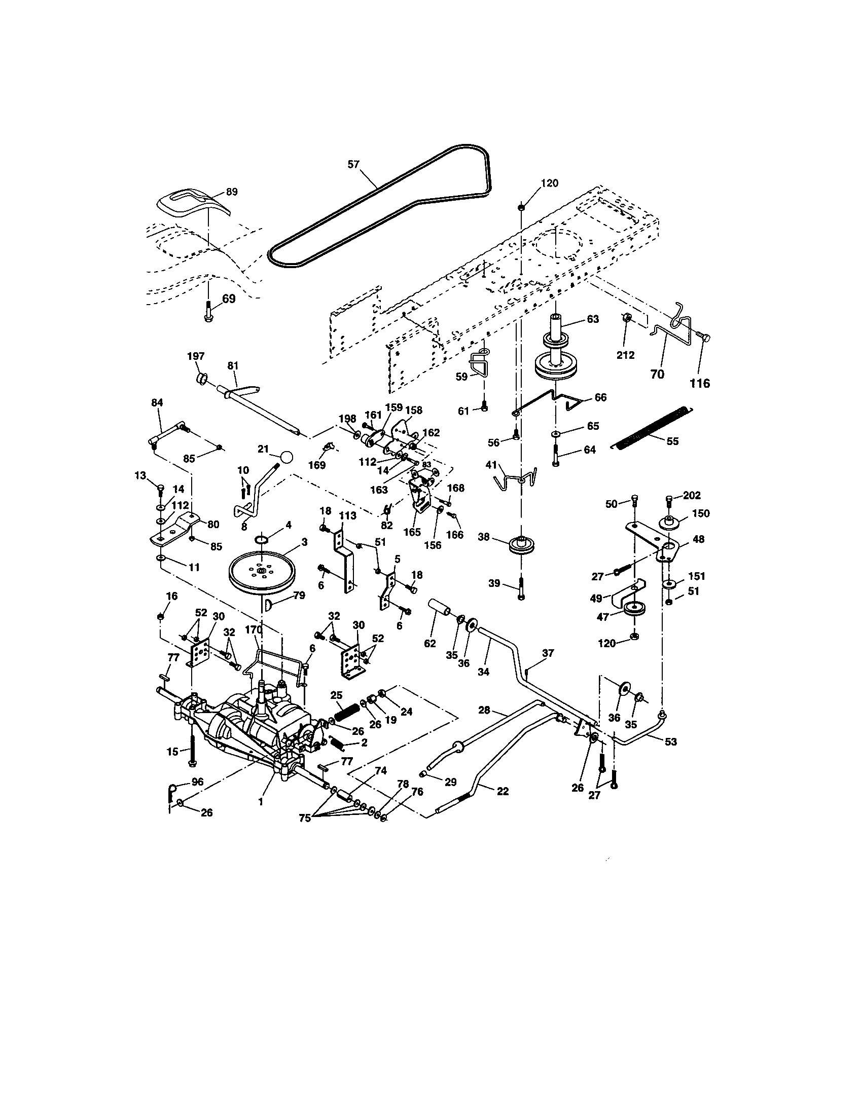 Craftsman 917274810 ground drive diagram