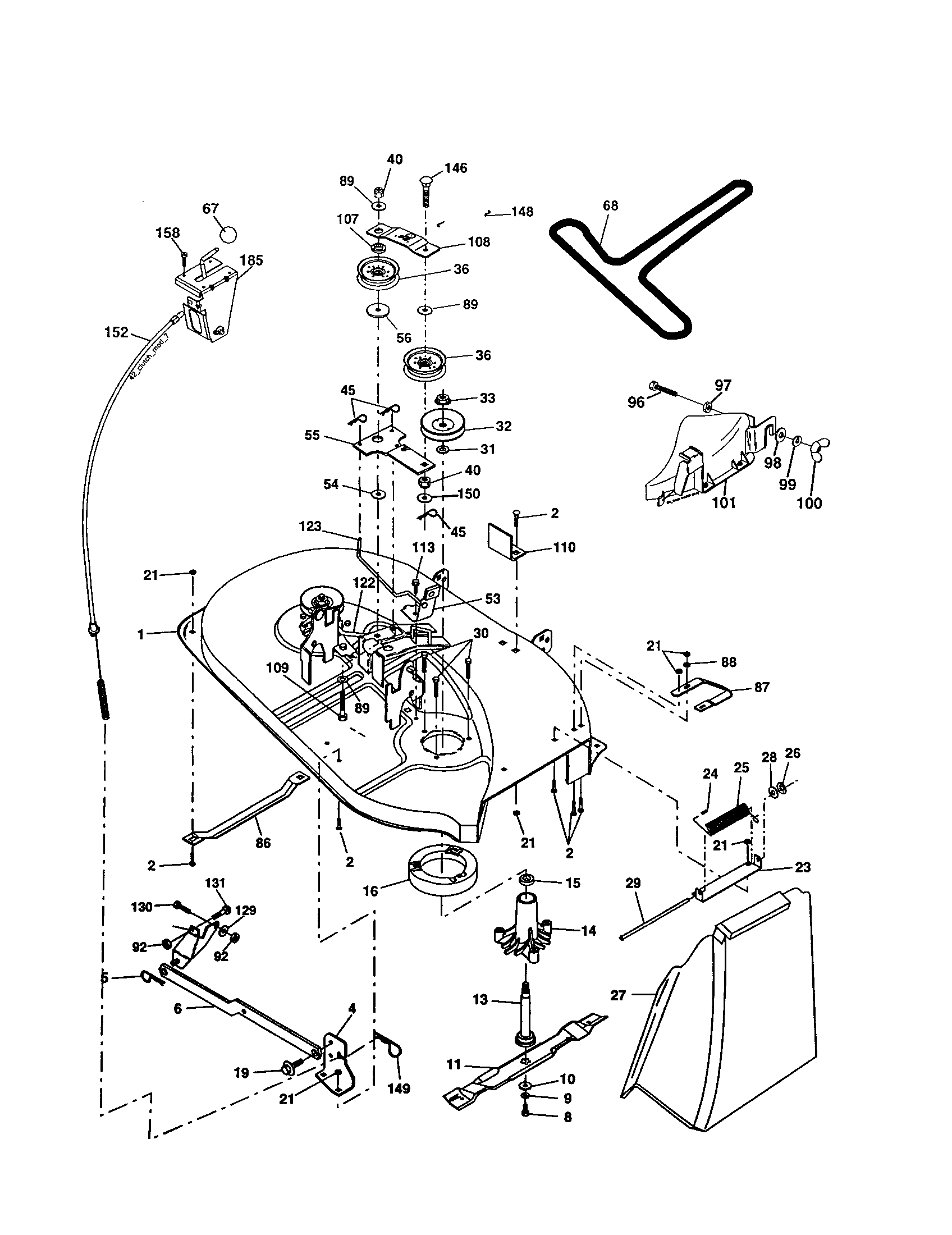 Craftsman 917277312 mower diagram