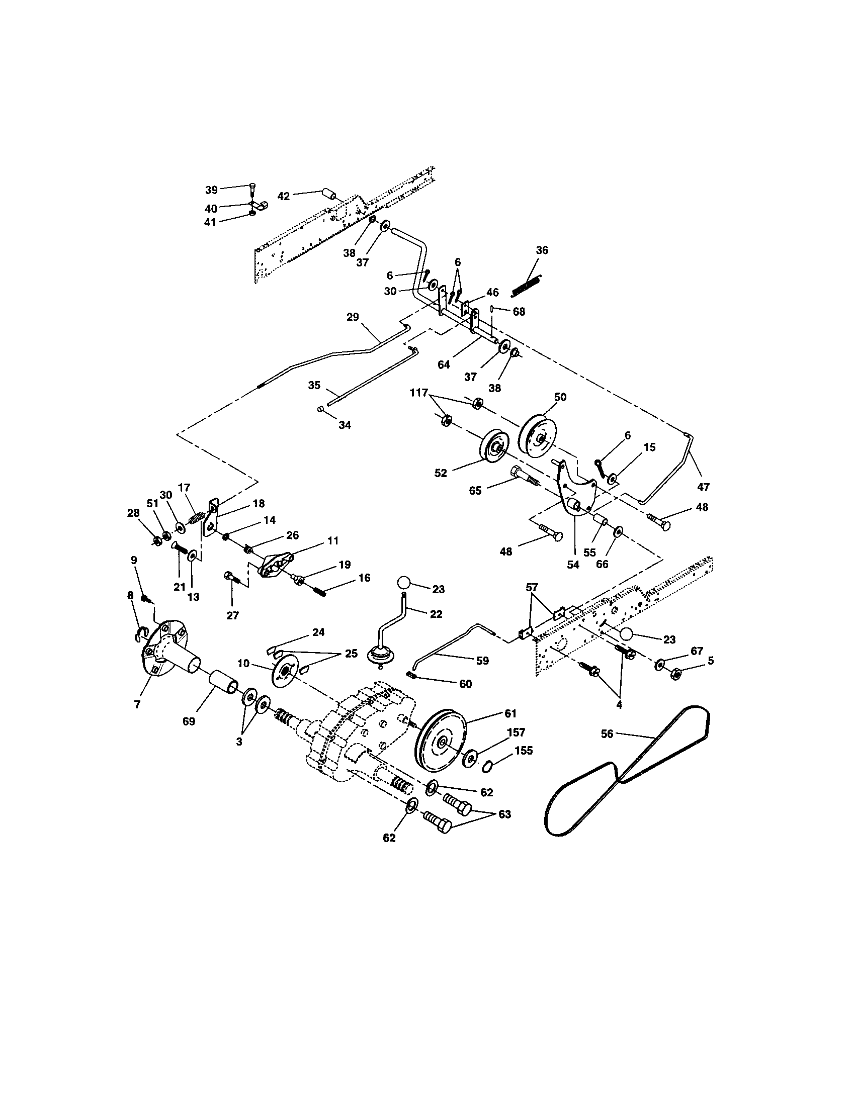 Craftsman 917276210 ground drive diagram