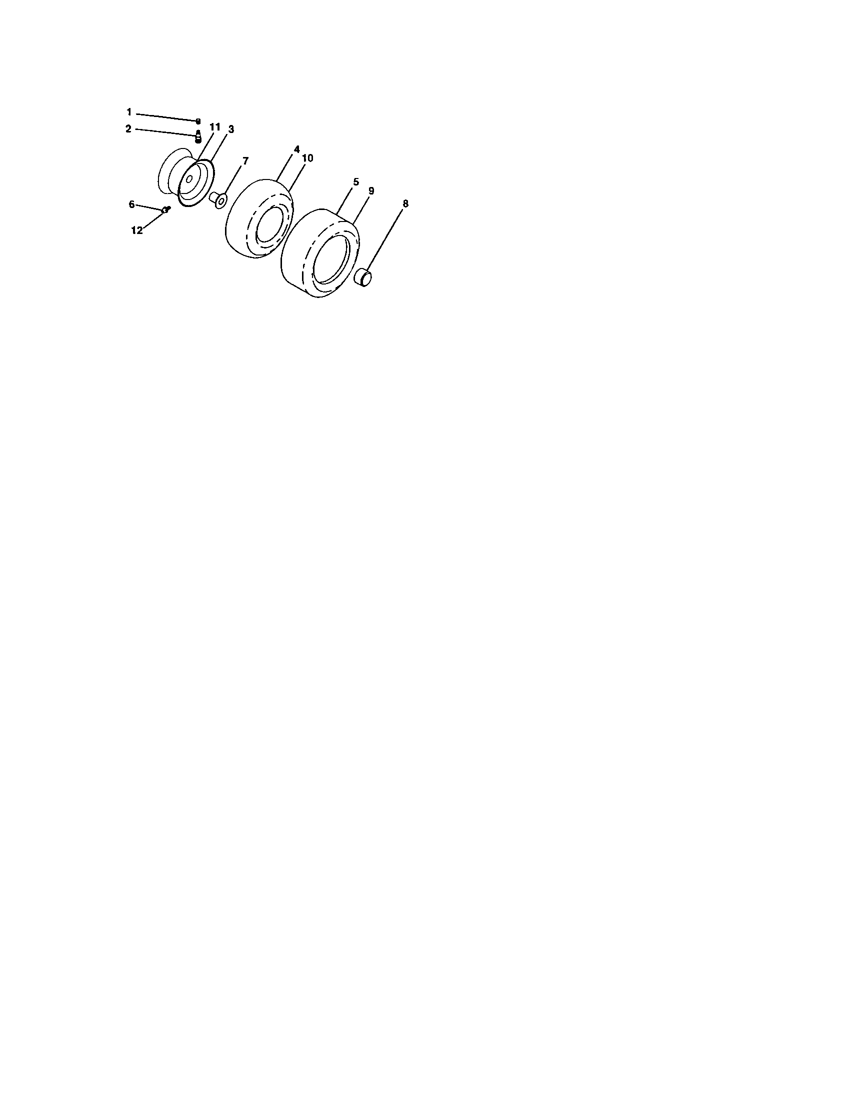 Craftsman 917276210 wheels and tires diagram