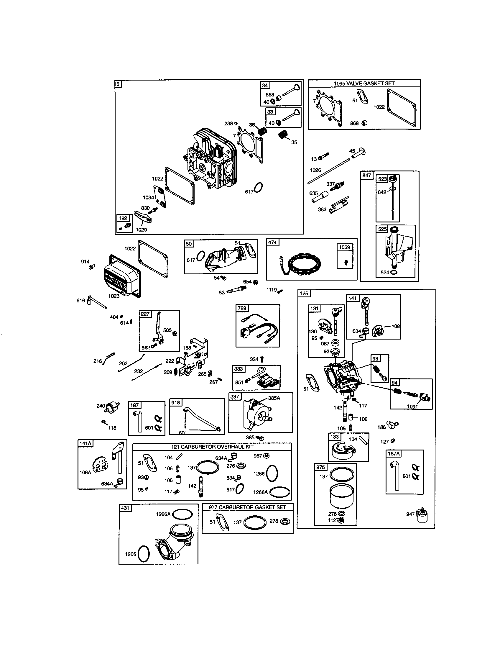 Craftsman 917274822 cylinder-head/carburetor diagram