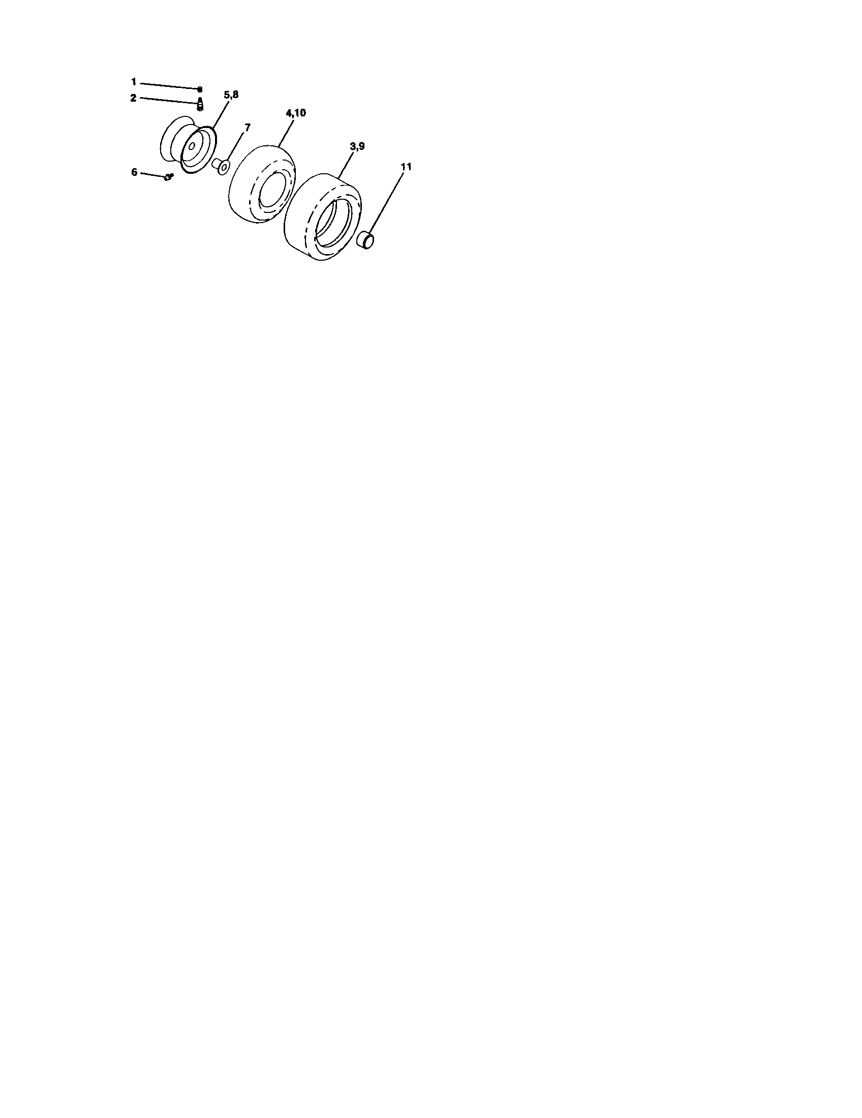 Craftsman 917274761 wheels and tires diagram