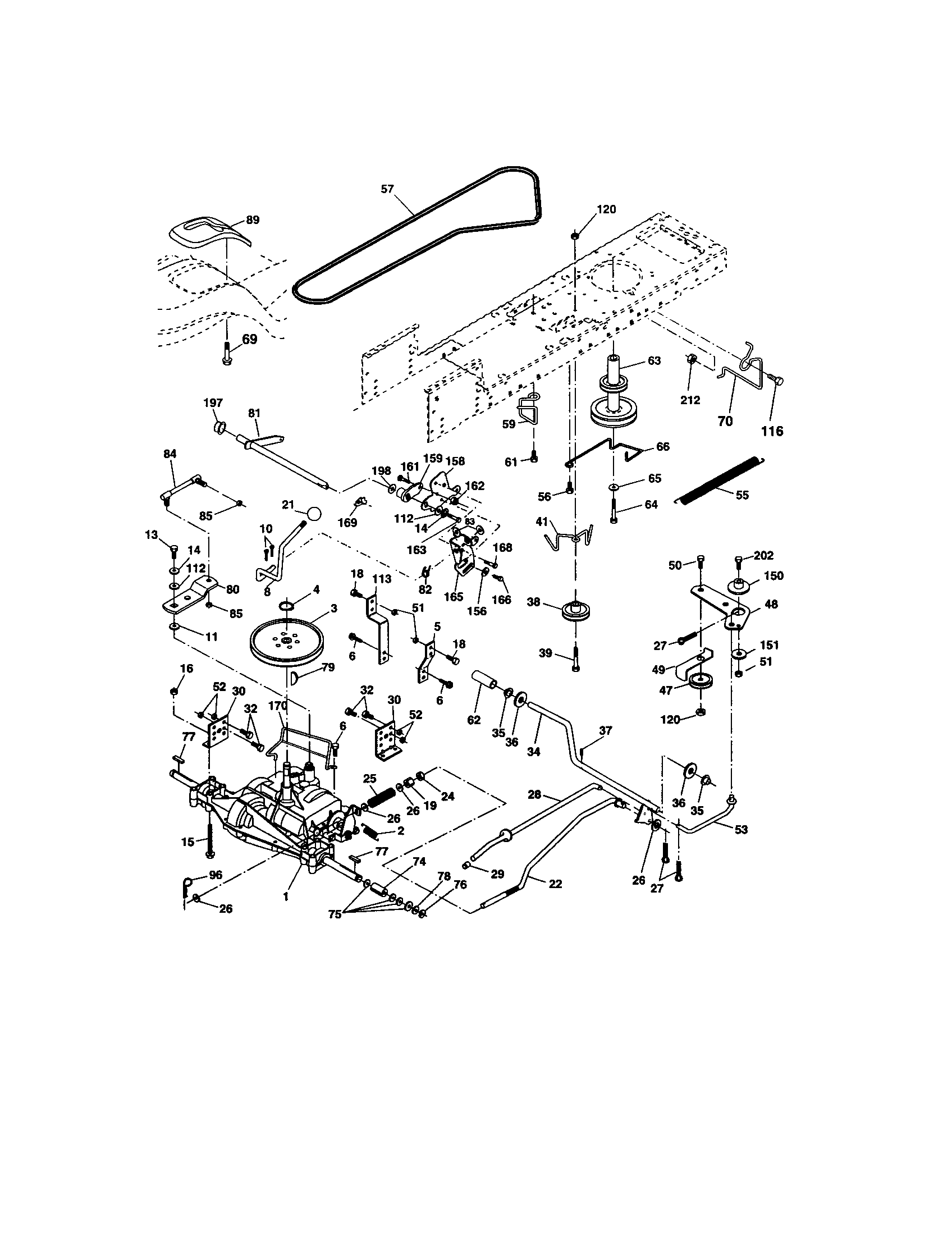 Craftsman 917274811 ground drive diagram