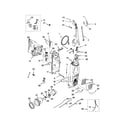 Kenmore 11633912300 dust compartment and motor diagram