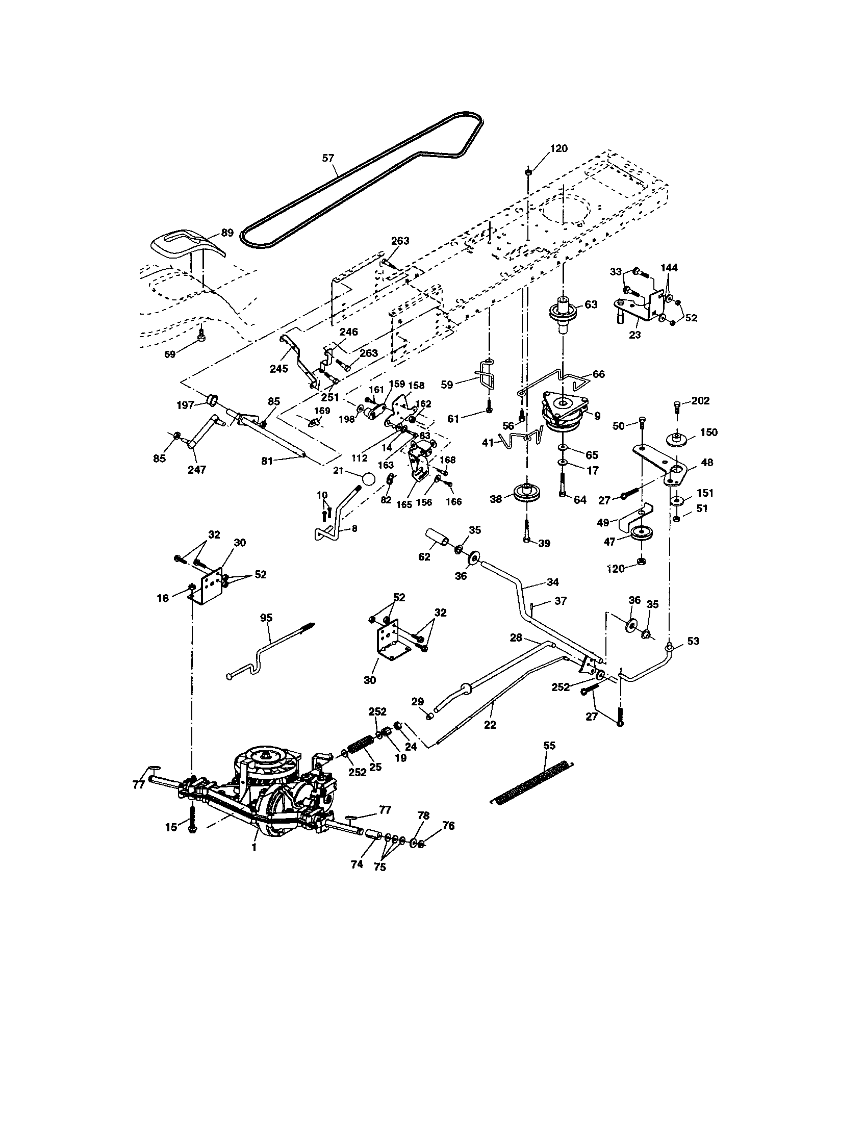 Craftsman 9172736402 ground drive diagram