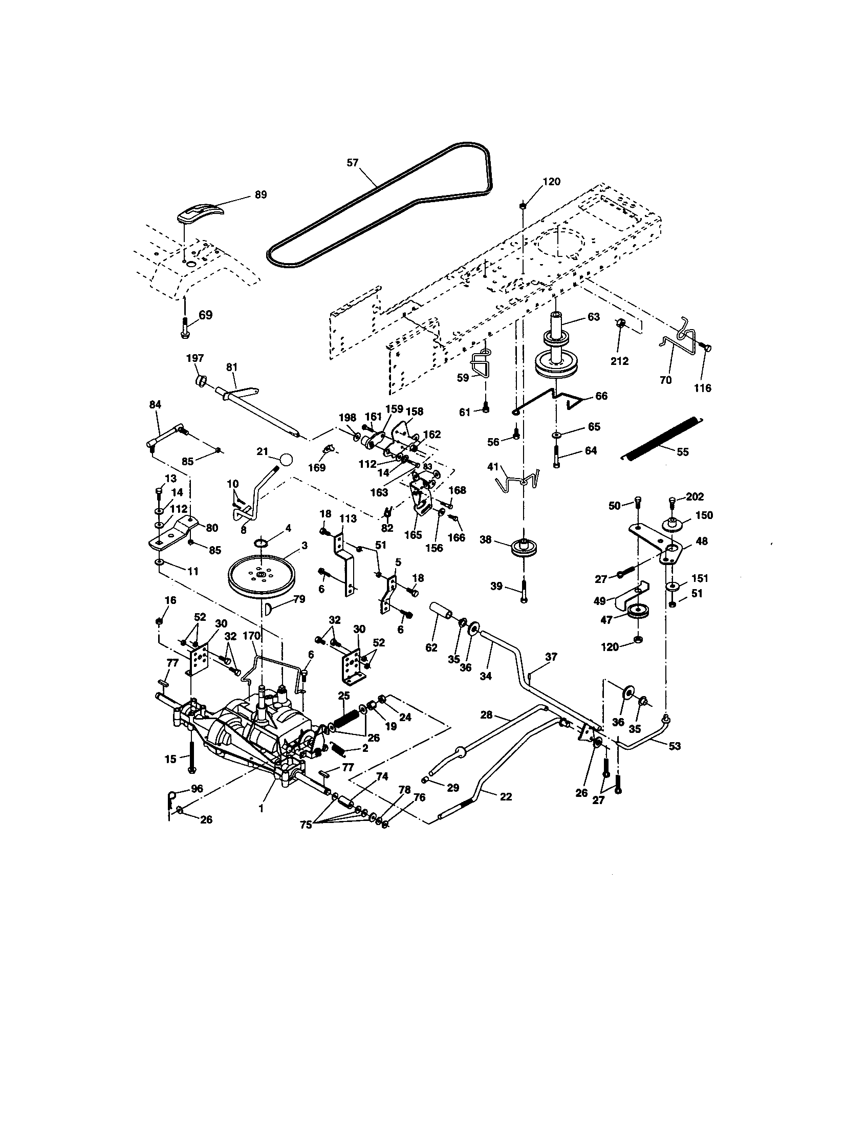 Craftsman 917274391 ground drive diagram