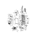 Kenmore 11633923300 dust compartment and motor diagram
