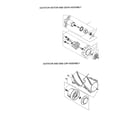 Kenmore 11633923300 agitator motor/gear/agitator/endcap diagram