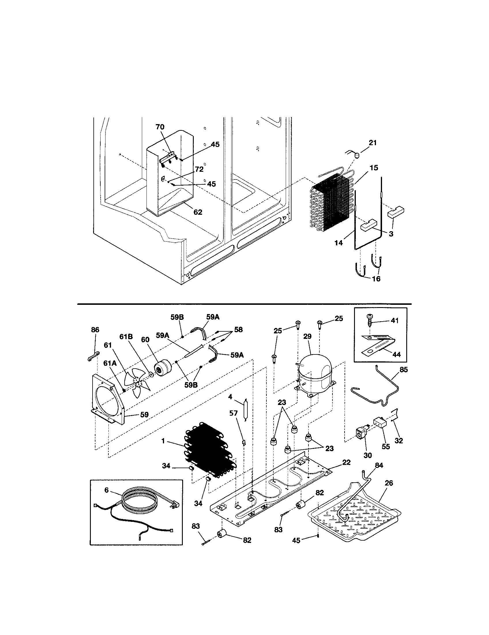 Kenmore 25351234104 system diagram