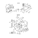 GE JGHP66GEN7 cooktop/main body diagram