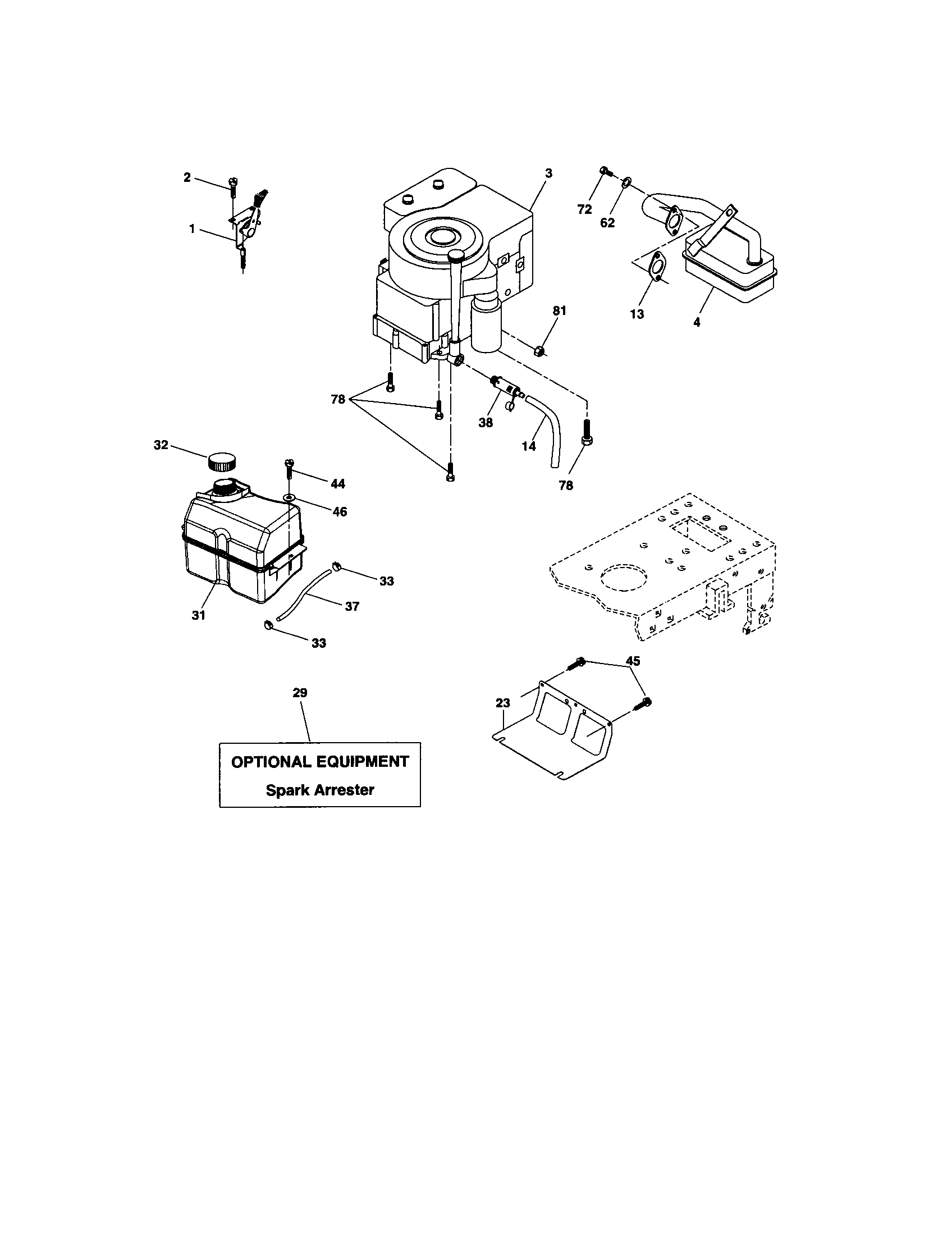 Craftsman 917274762 engine diagram