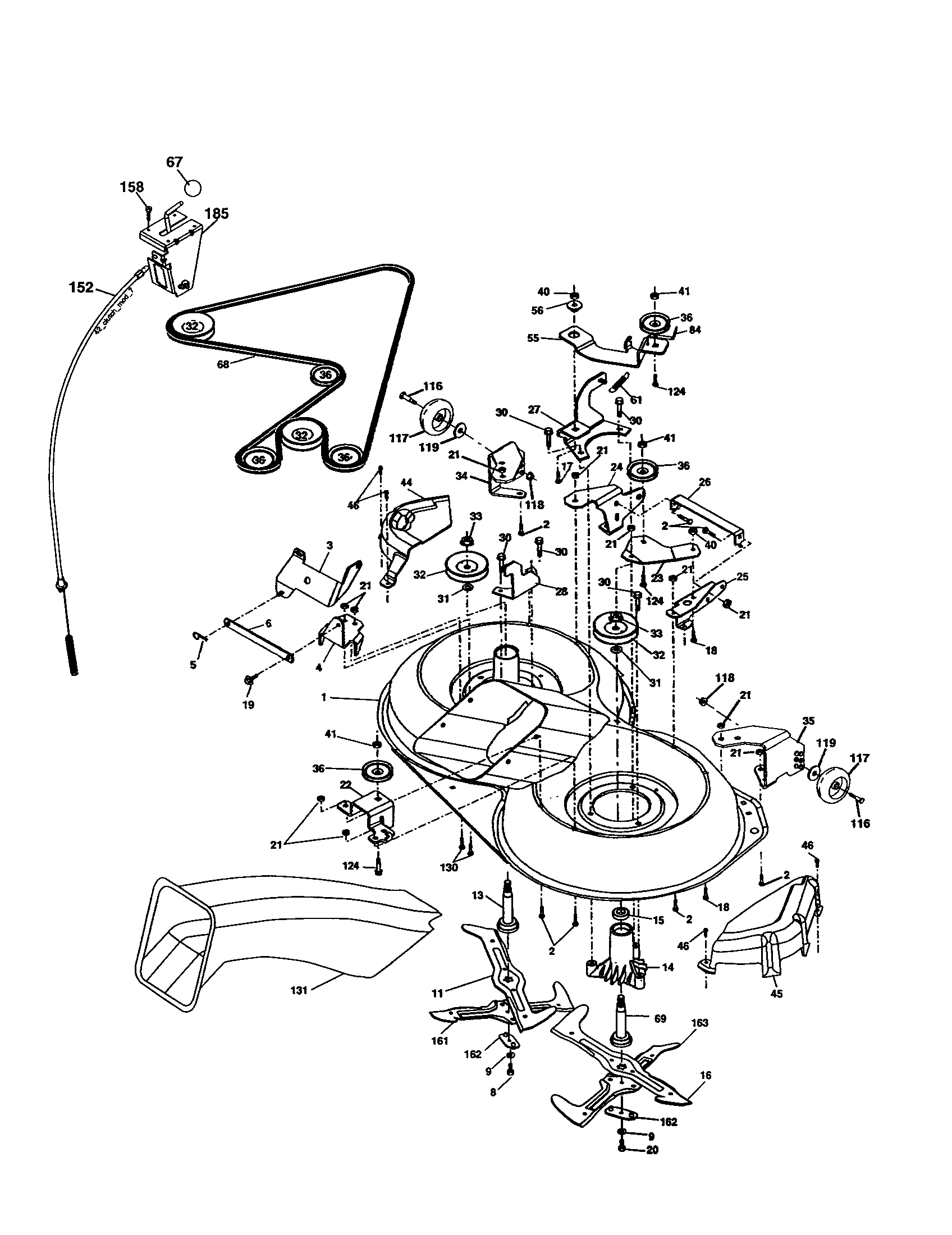 Craftsman 917277182 mower diagram