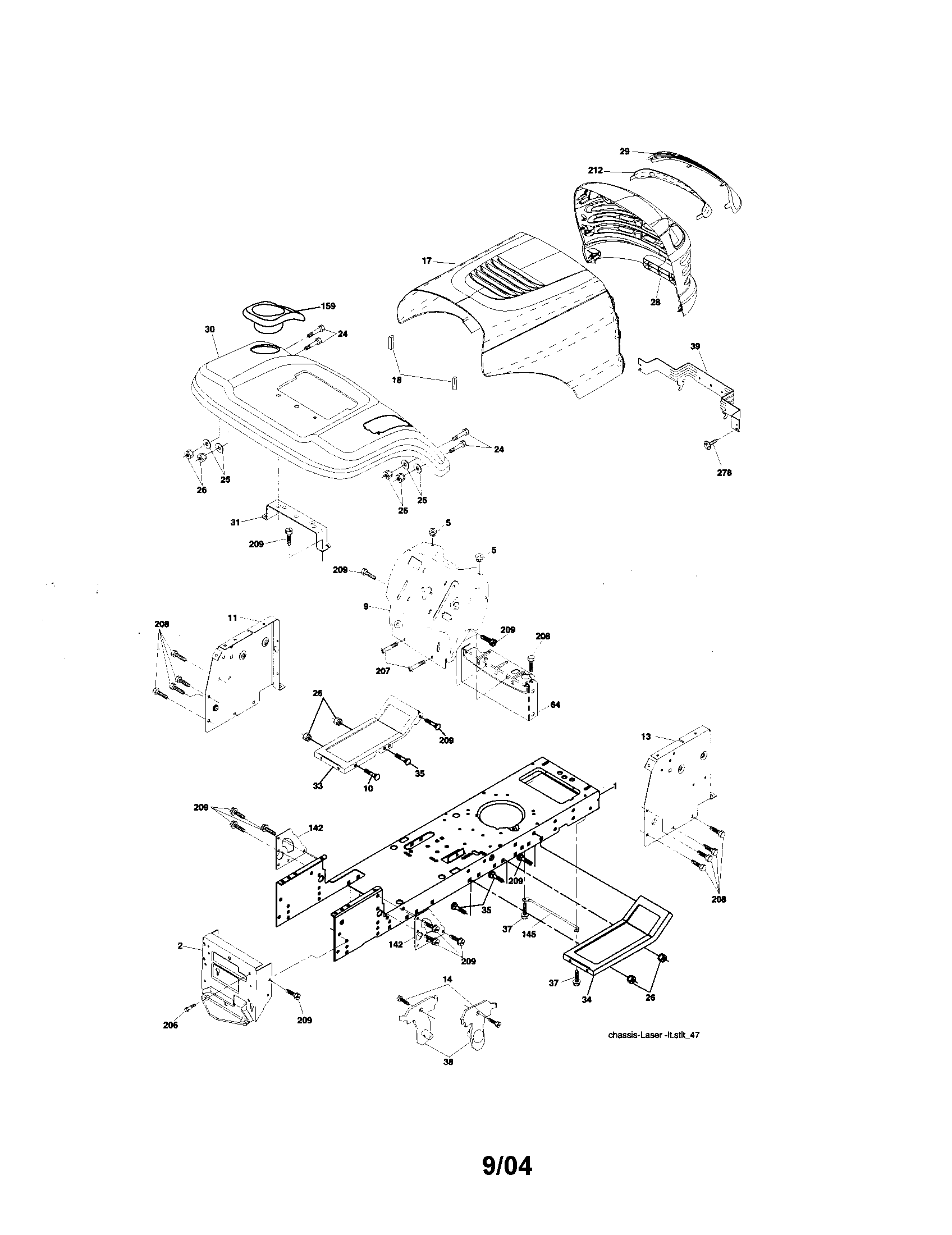 Craftsman 917275400 chassis and enclosures diagram