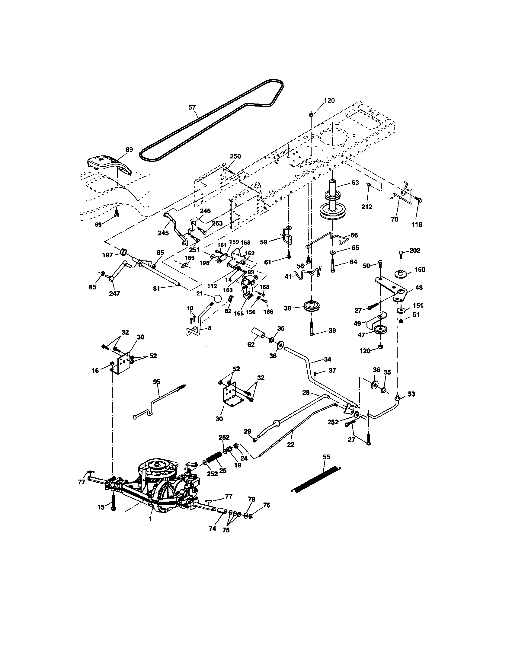 Craftsman 917275400 ground drive diagram