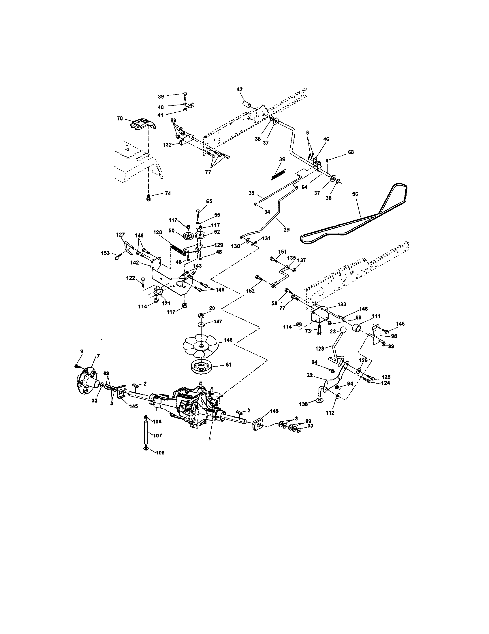 Craftsman 917276022 ground drive diagram