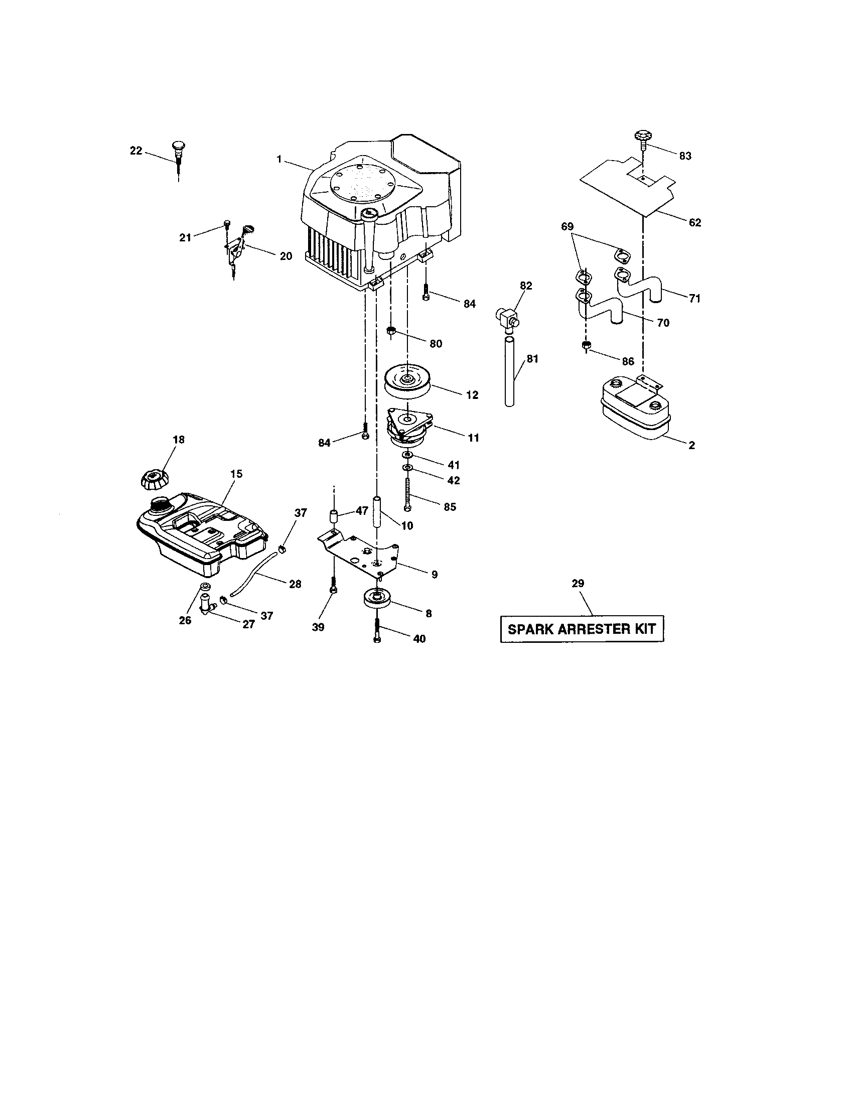 Craftsman 917276022 engine diagram